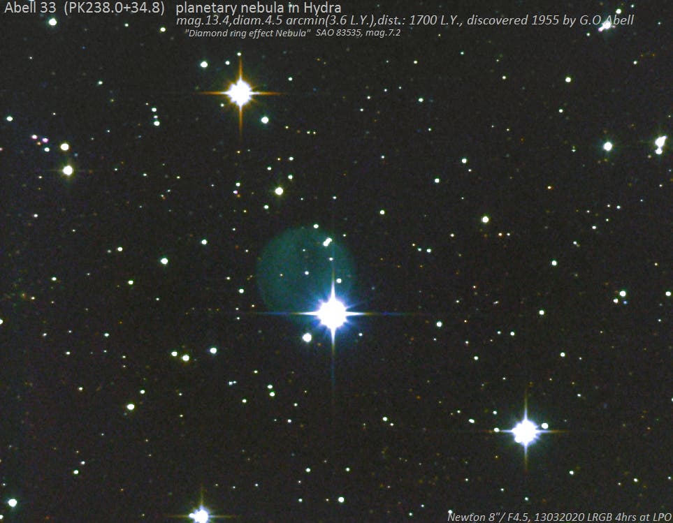 "Diamond Ring Effect" Planetary Nebula