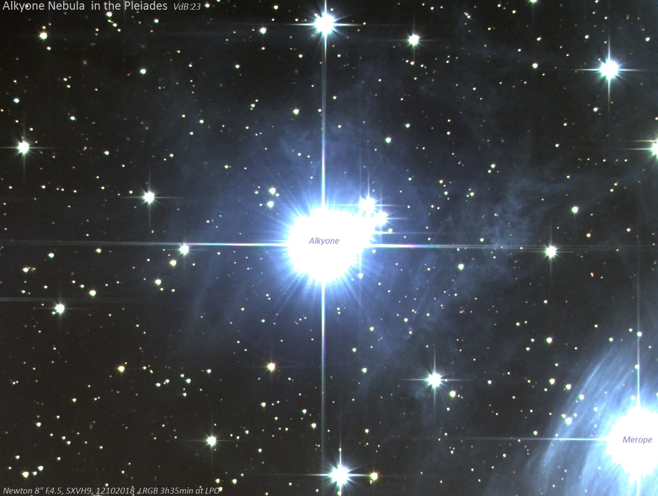 M45  Reflexionsnebel um Alkyone VdB23