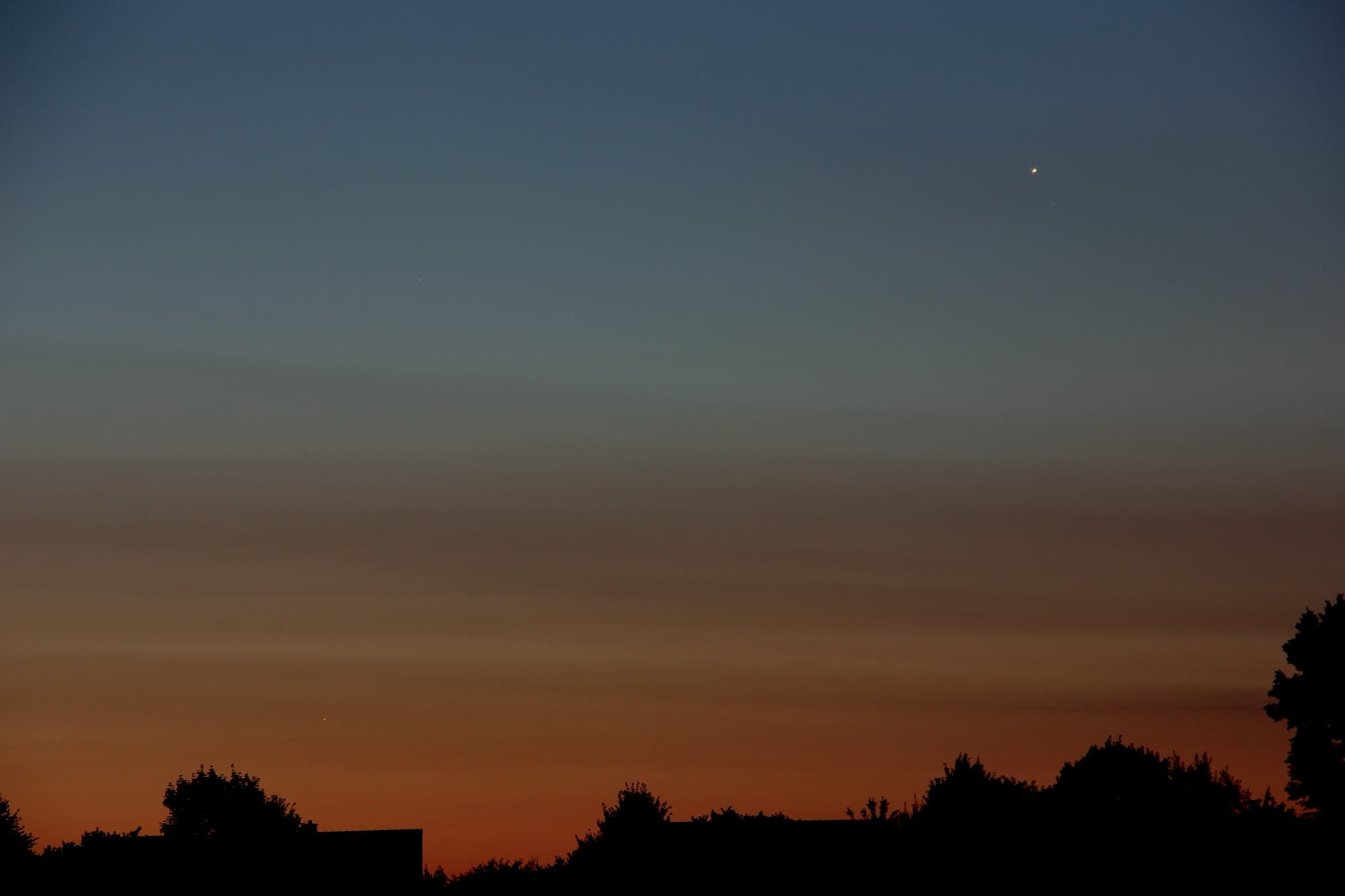 Merkur und Venus am Morgenhimmel über Uelzen