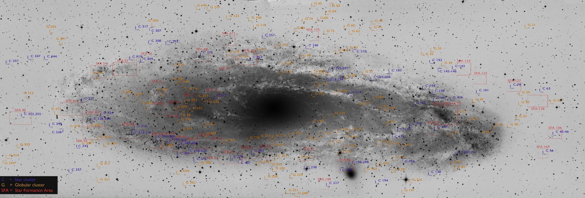 Extragalaktische Objekte in M 31
