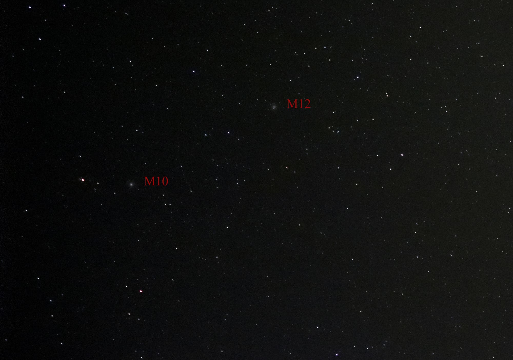 Messier 10 und Messier 12