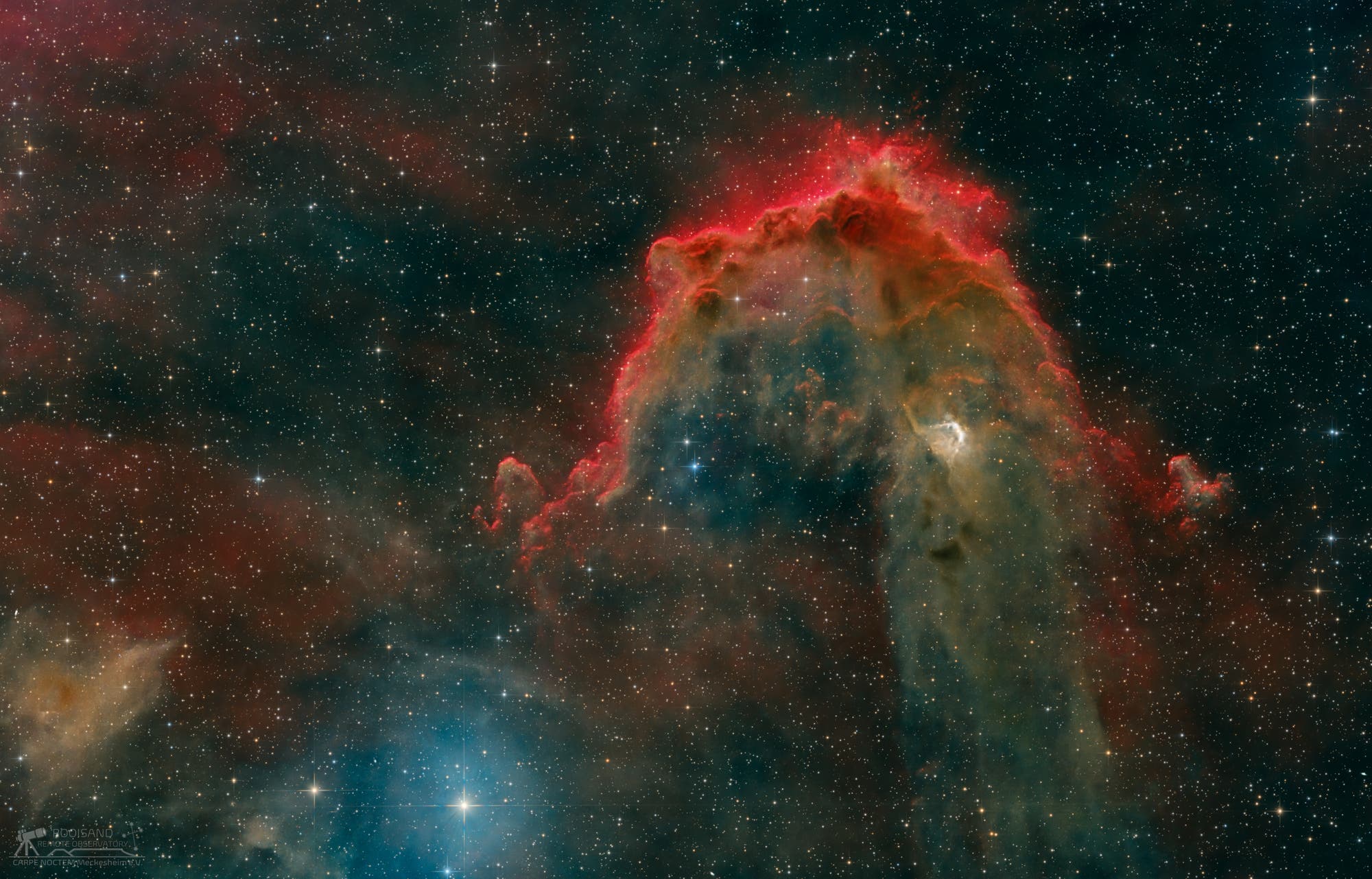 LBN 878 und Barnard 35 im Sternbild Orion