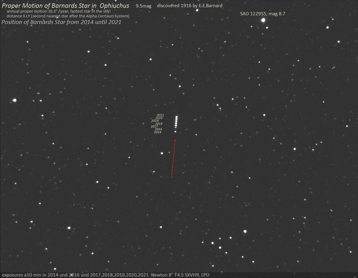 Barnards Stern in Ophiuchus 2021