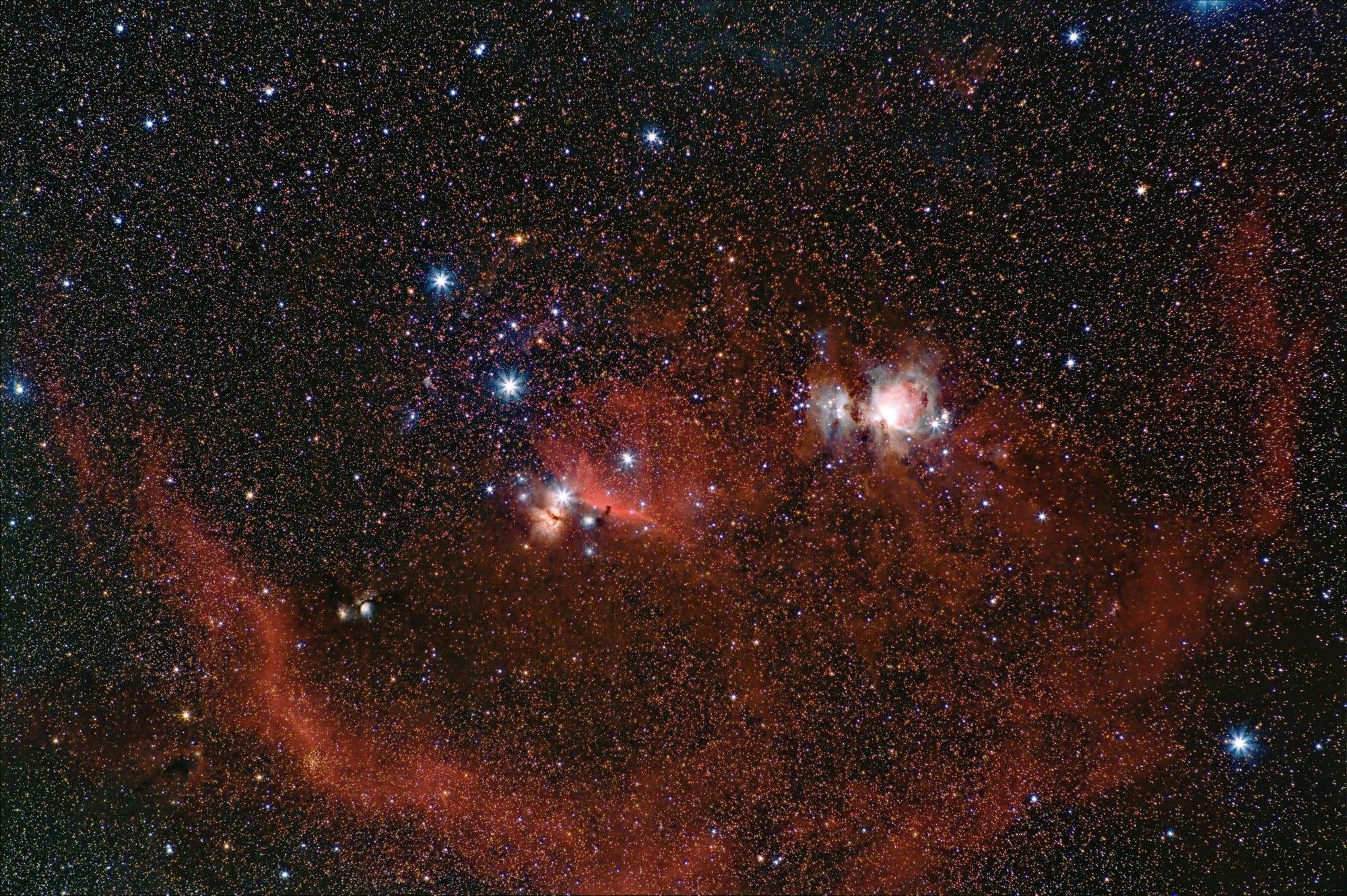 Barnards Loop und Orionnebel