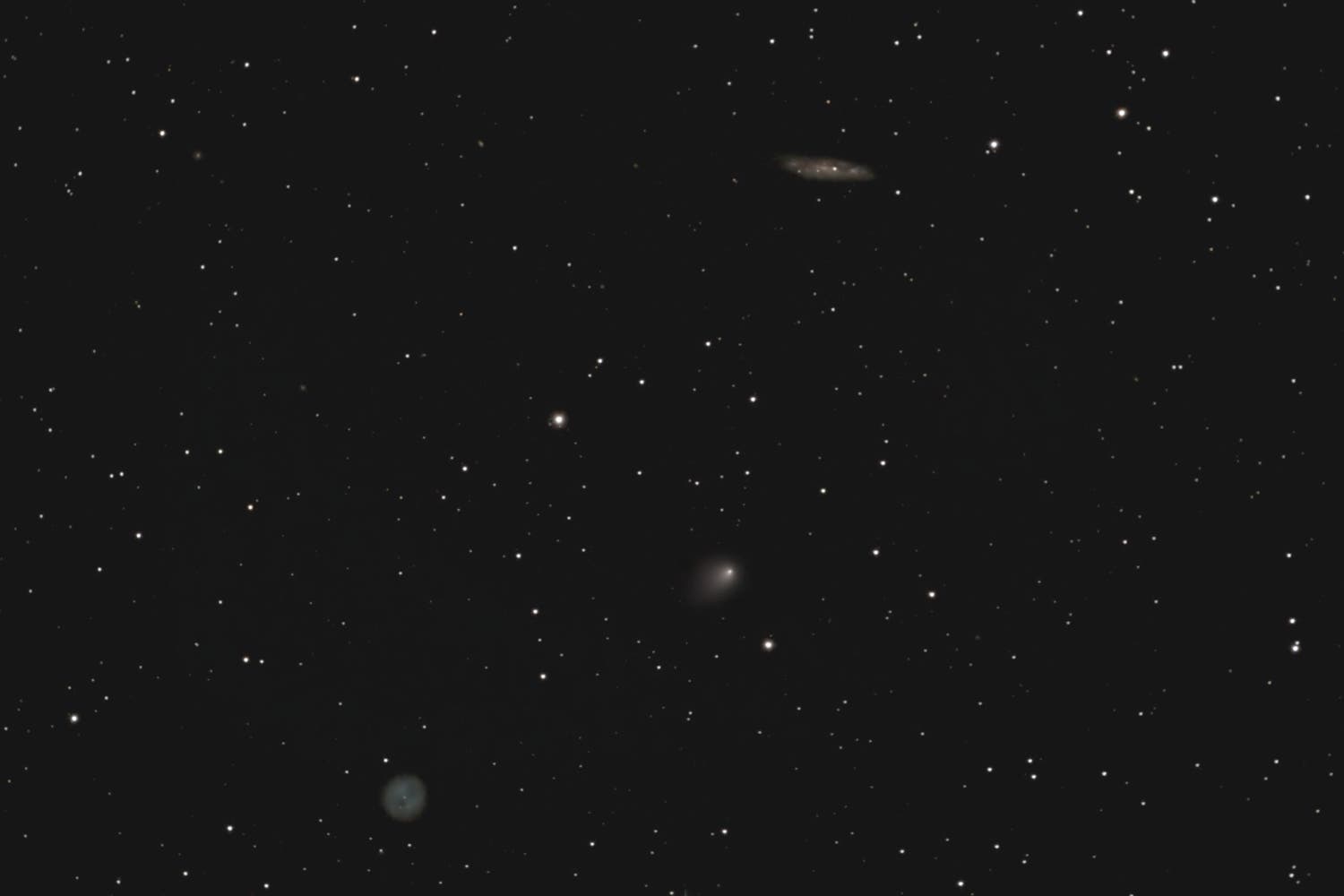 Komet C/2014 S2 PANSTARRS bei M97 und M108