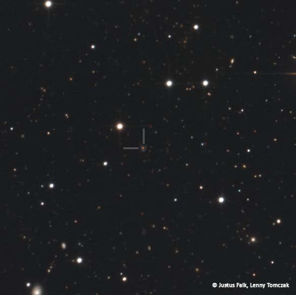 Ein 50-Stunden-Tiefenbild Gravitationslinse »kosmisches Hufeisen«