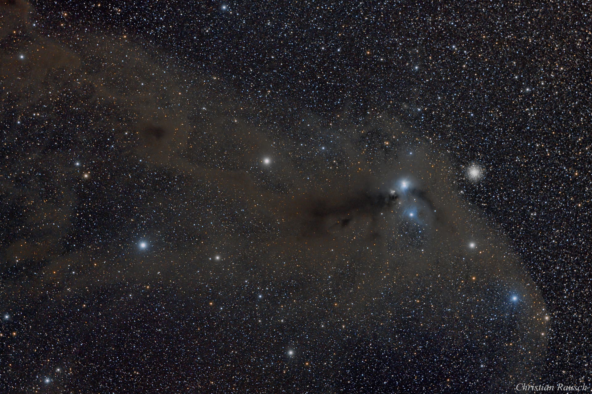 Corona-Australis-Region - NGC 6726, NGC 6727, NGC 6729, IC 4812 und NGC 6723