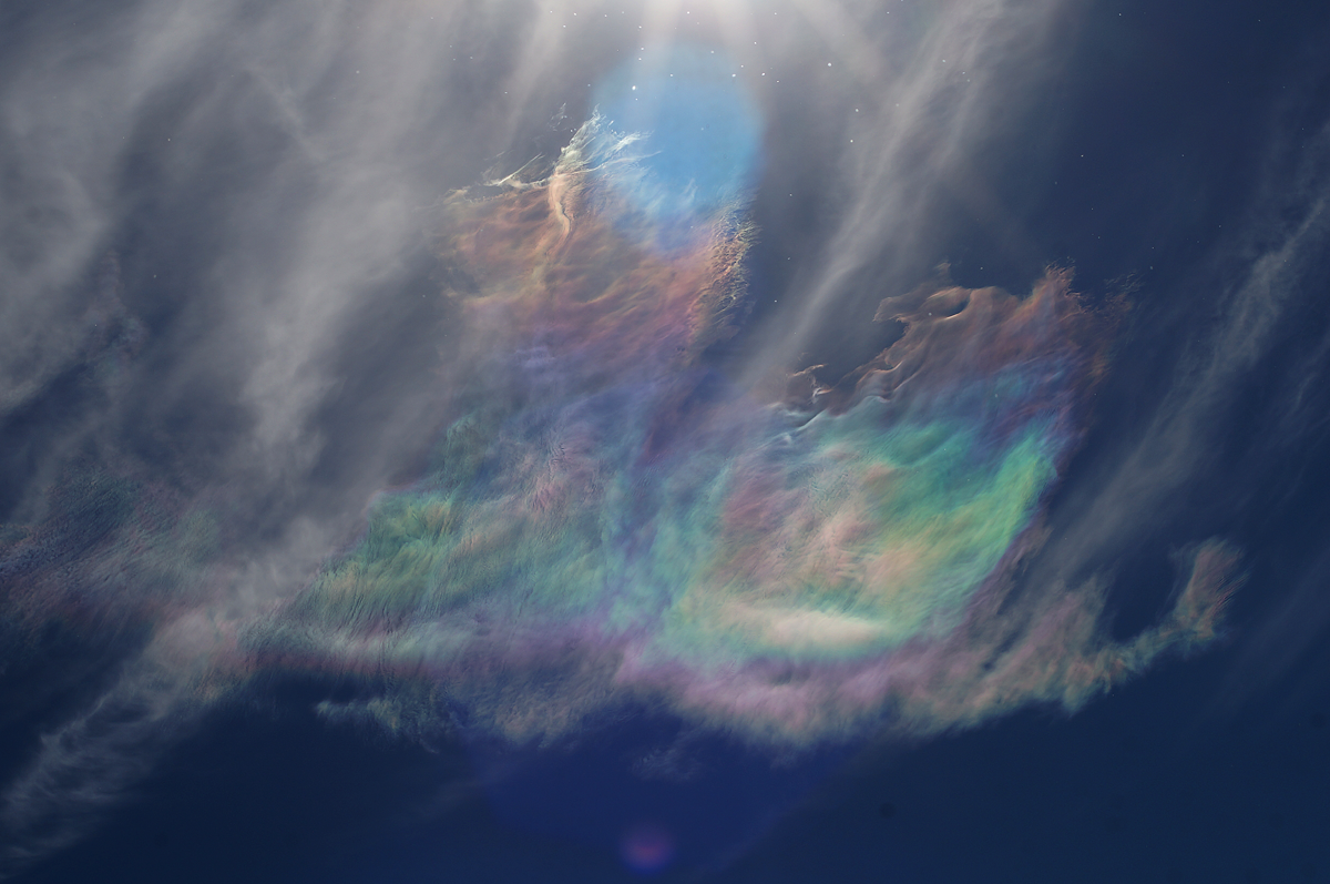 Extrem feines Wolken - Farben - Spiel