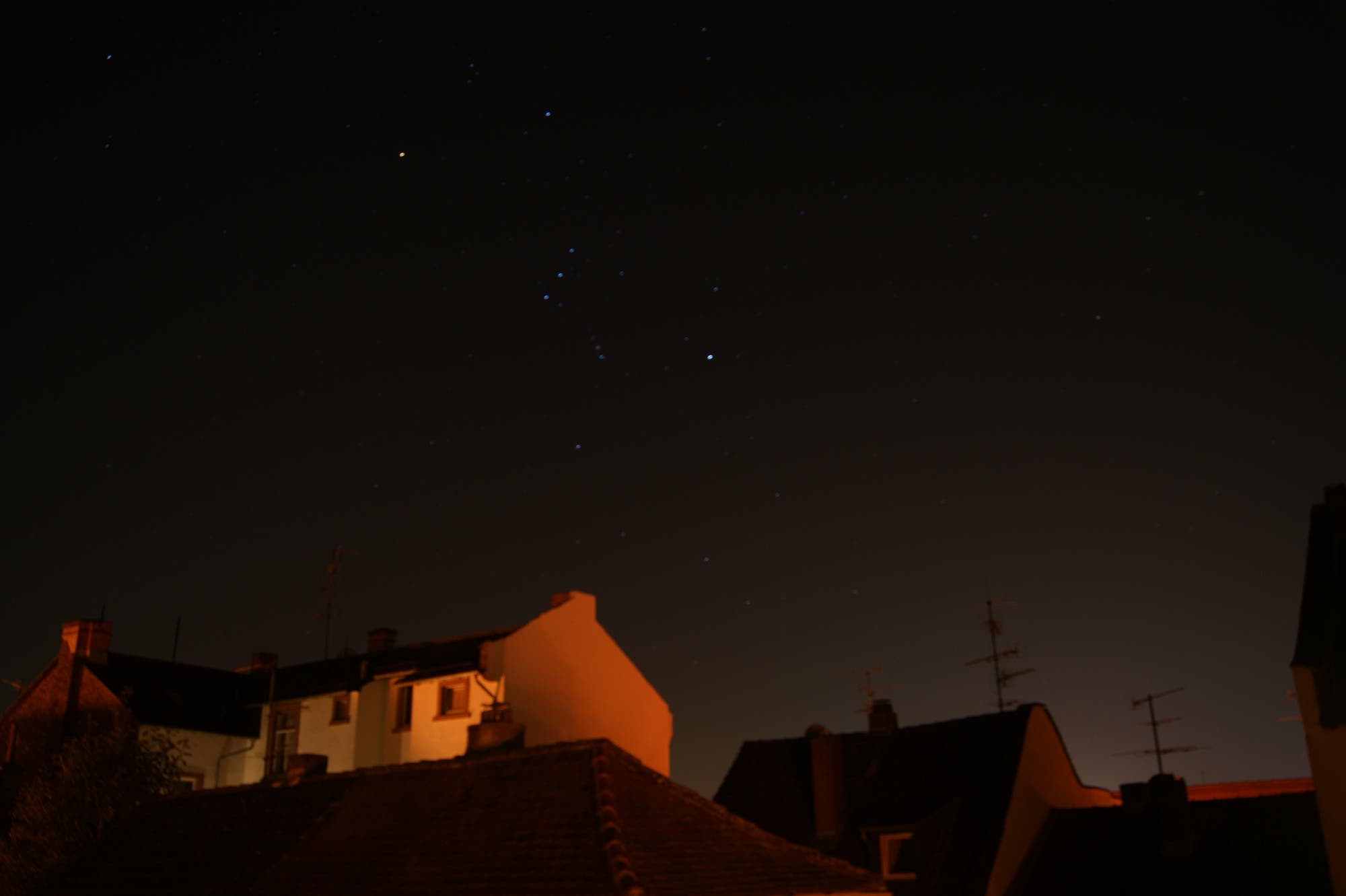 Sternenbild Orion am Morgenhimmel 29.9.2011