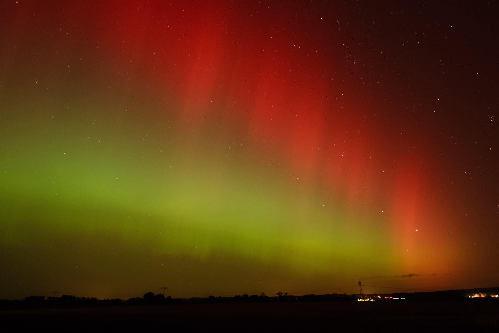 Aurora borealis in Sachsen Anhalt 