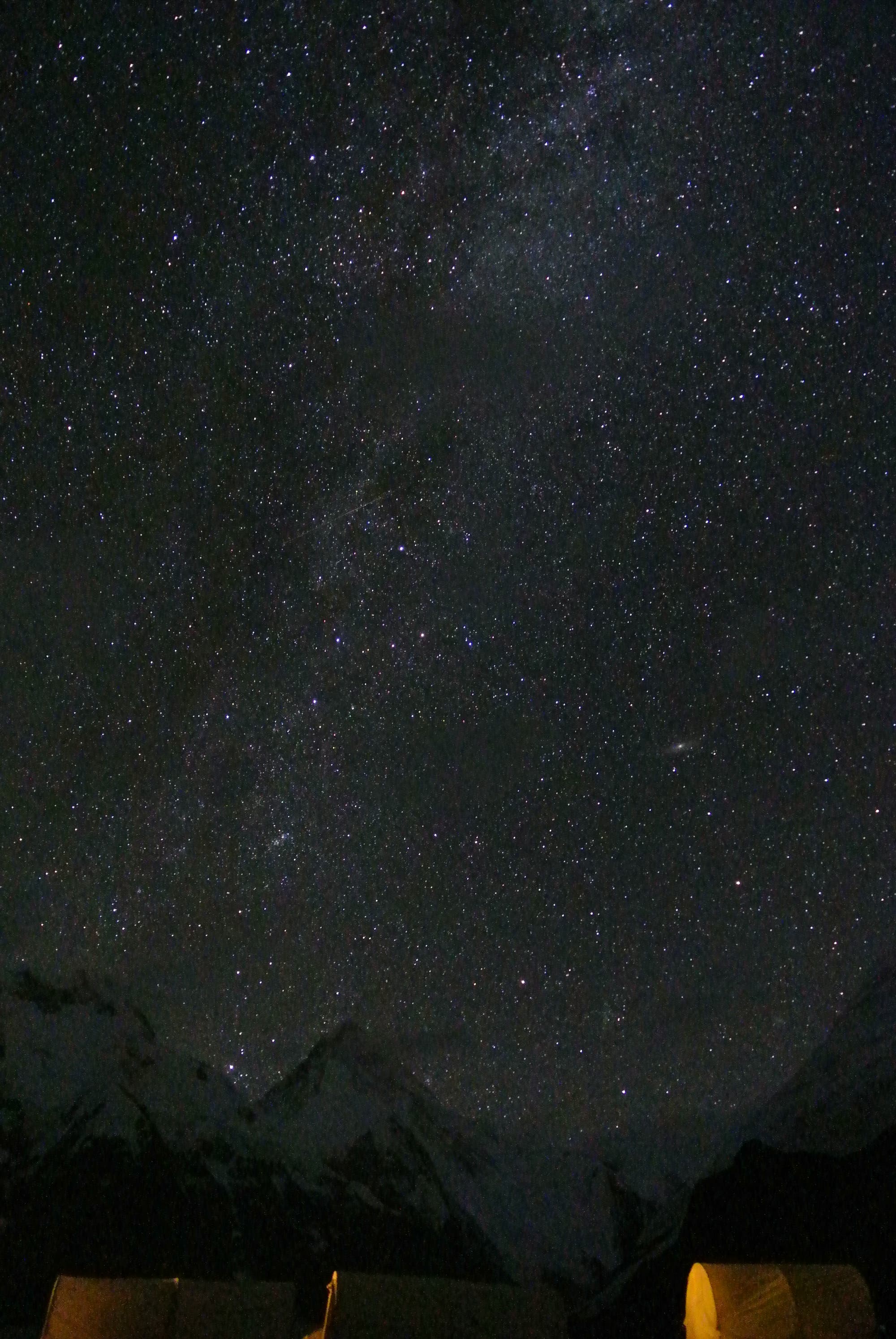 Milchstraße am Kan Tengri (7010 Meter)