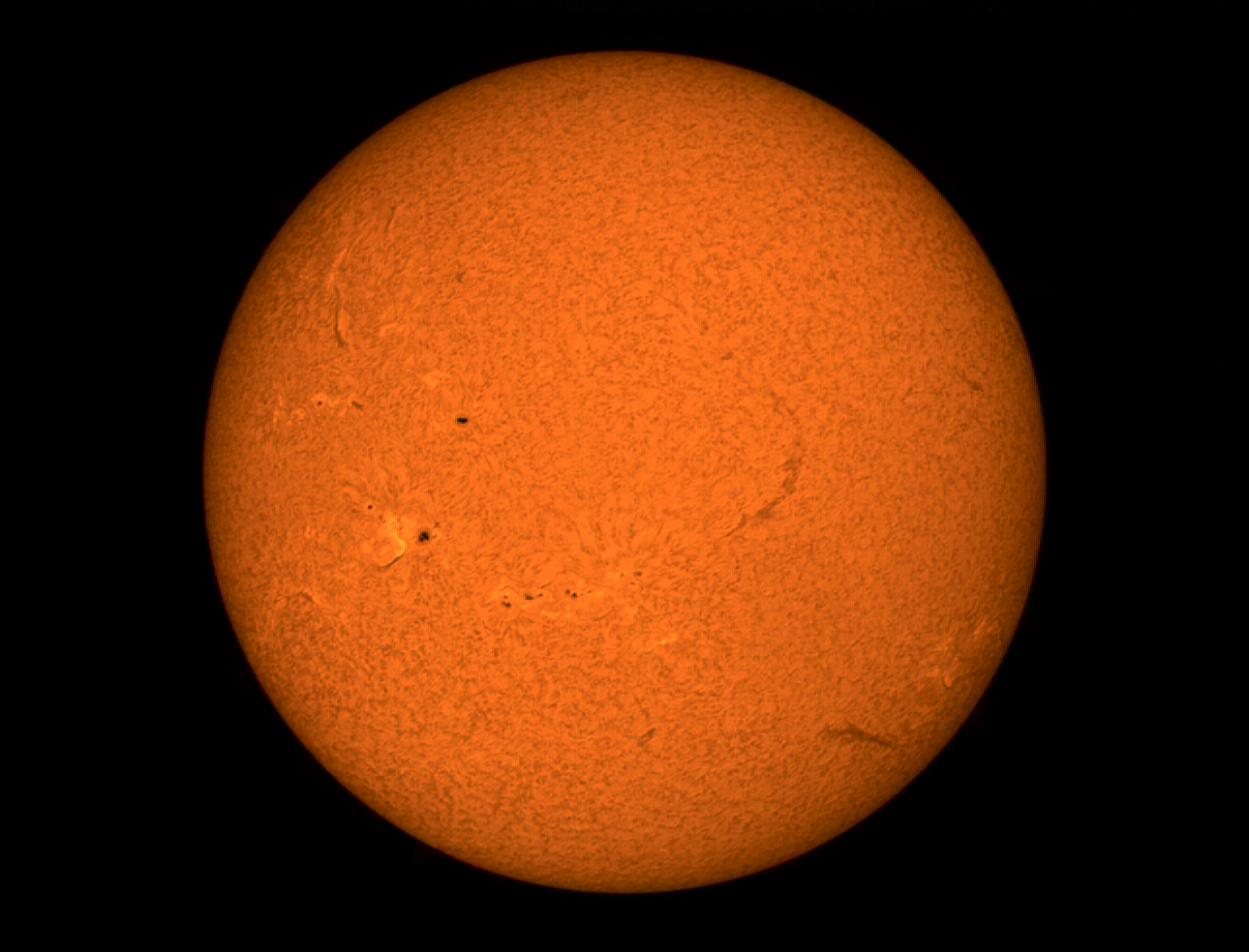 Sonne in H-Alpha am 6. Mai 2023