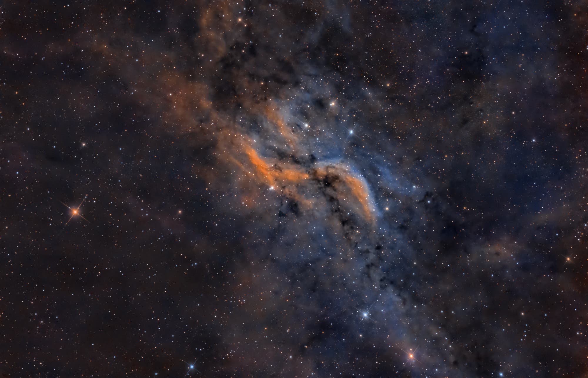 Helixnebel in der Hubble SHO-Palette