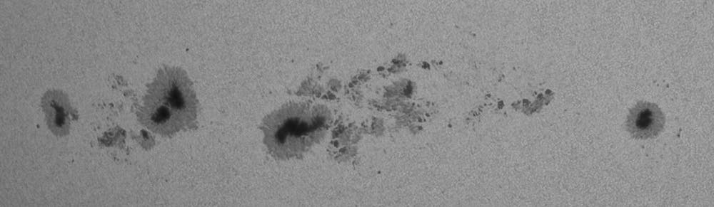 Weißlichtsonne am 4. Dezember 2025