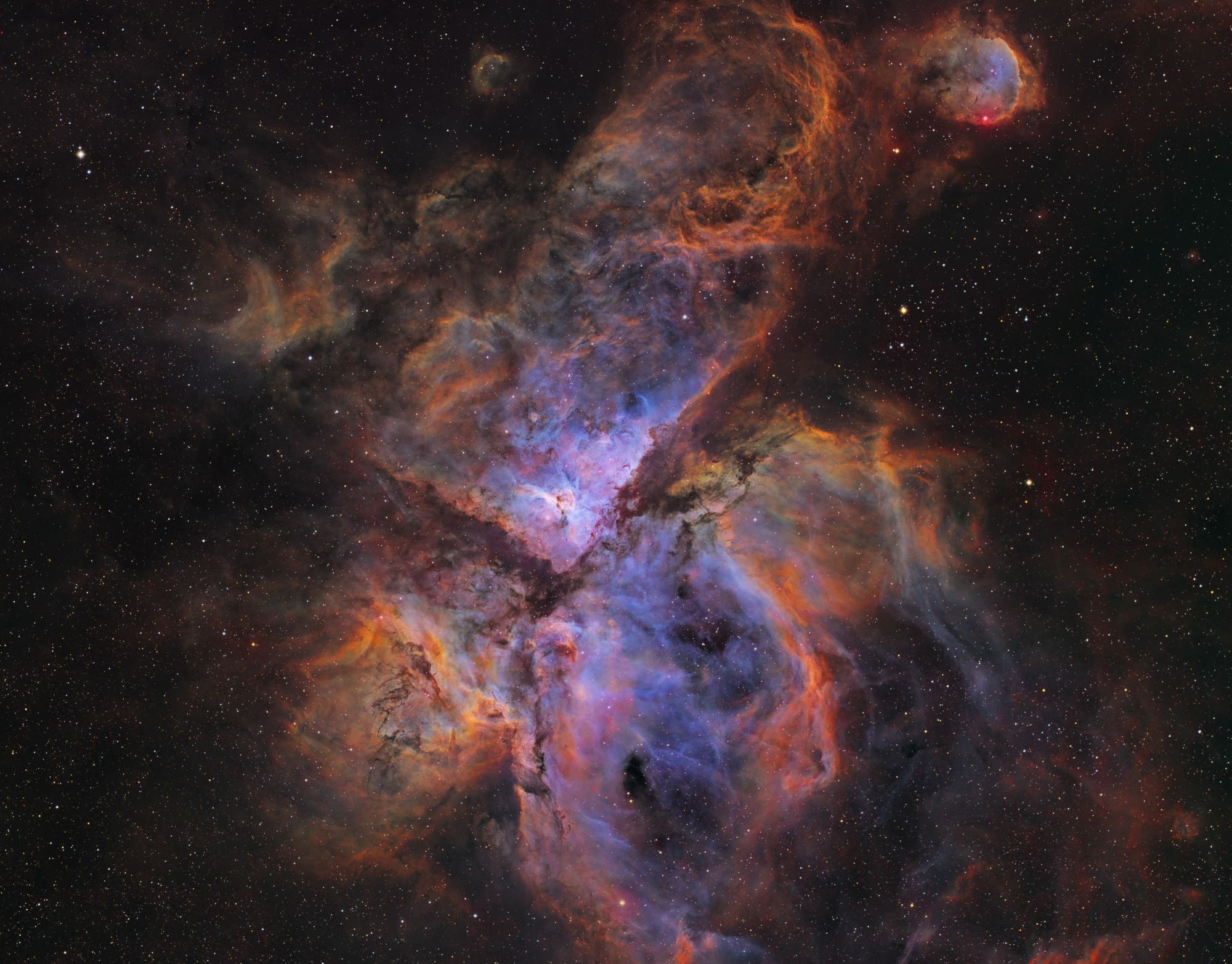 Eta-Carina-Nebel in Hubble-Palette