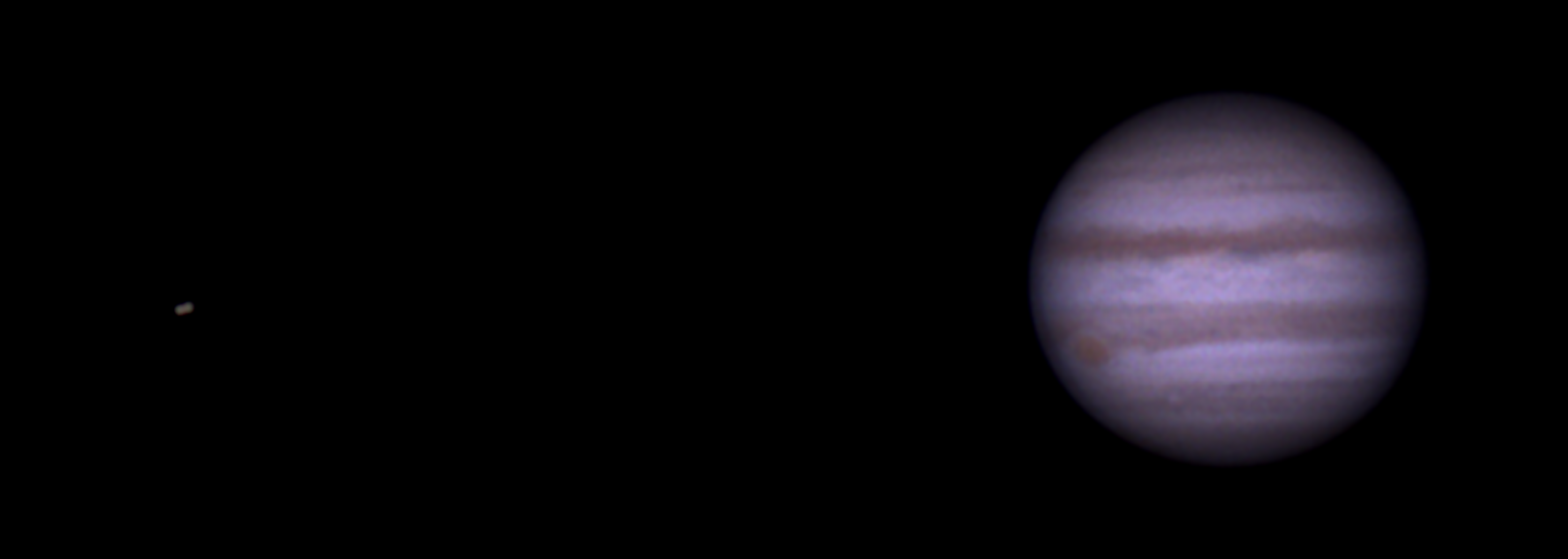 Bedeckung von Io und Europa am 11. März 2015