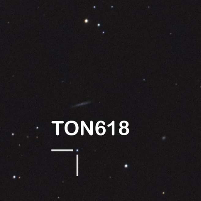 Quasar TON 618 Spektrum der