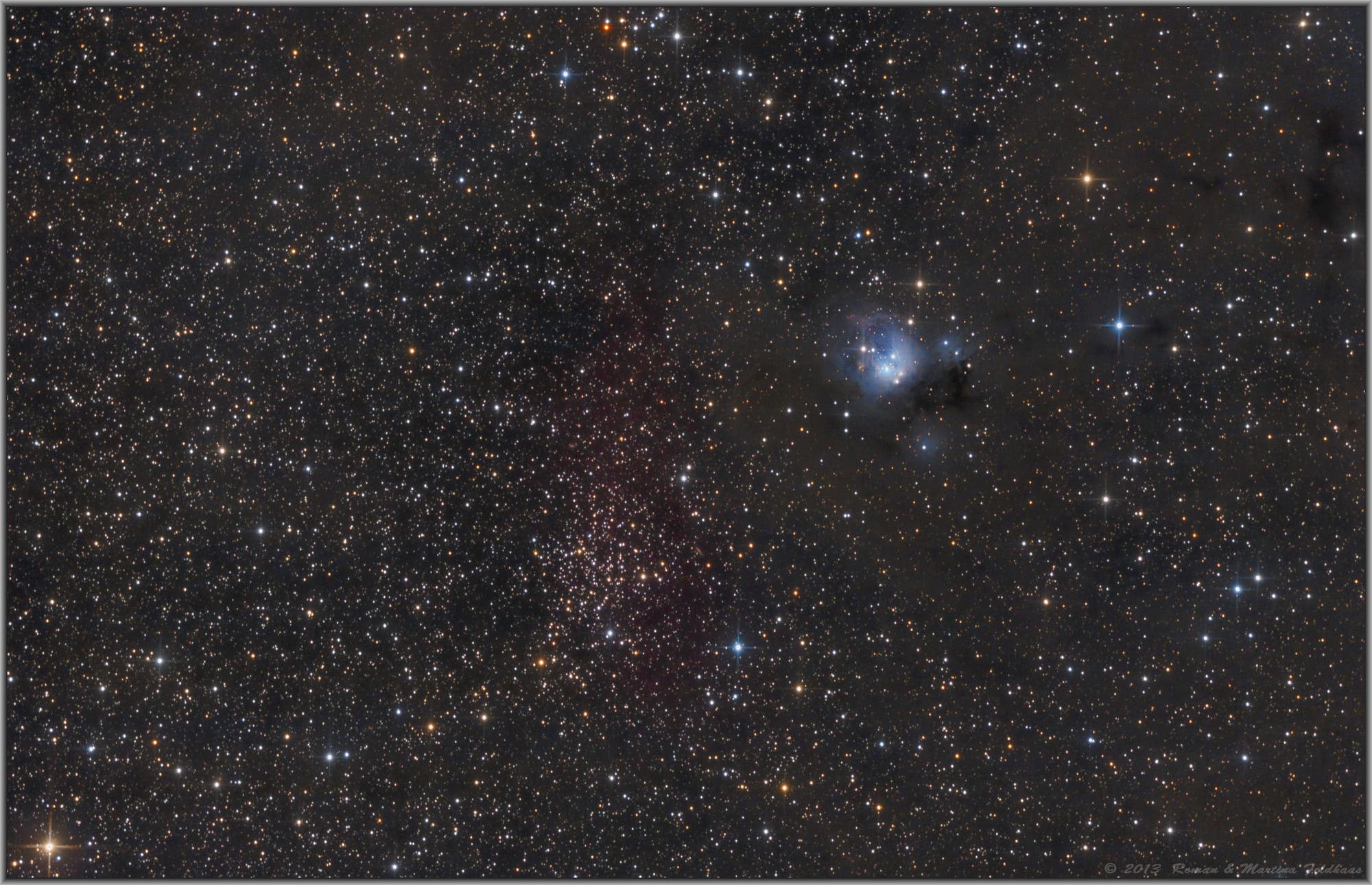 NGC 7129 und NGC 7142 (Endversion)