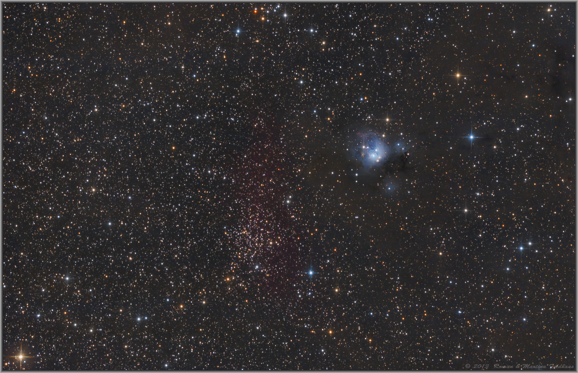 NGC 7129 und NGC 7142 (Neubearbeitung)