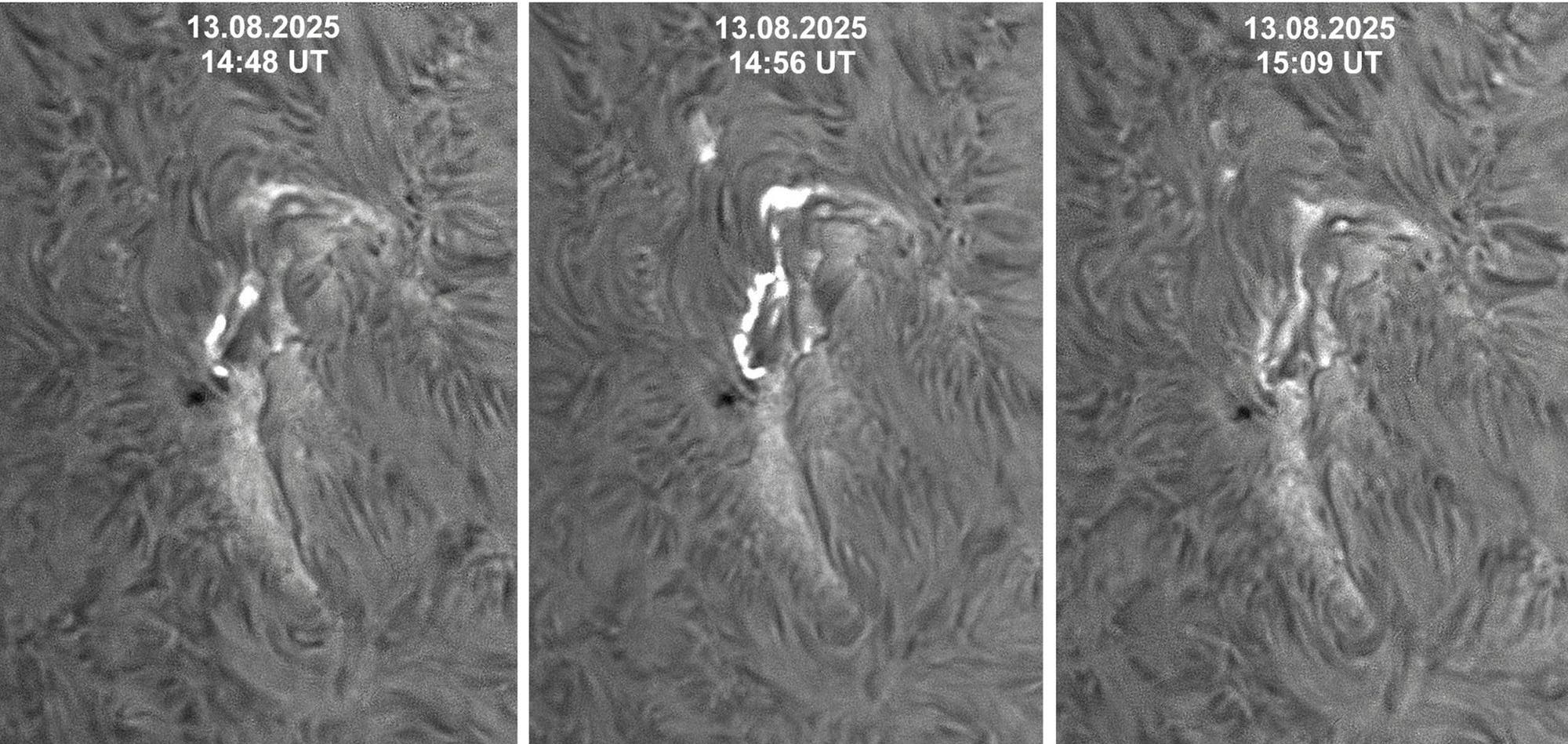 Zeitlicher Verlauf des Flares in AR 14180