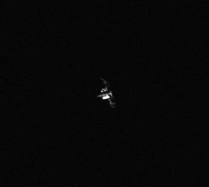 ISS am 18.8.2011 - erster Versuch mit der DBK 41