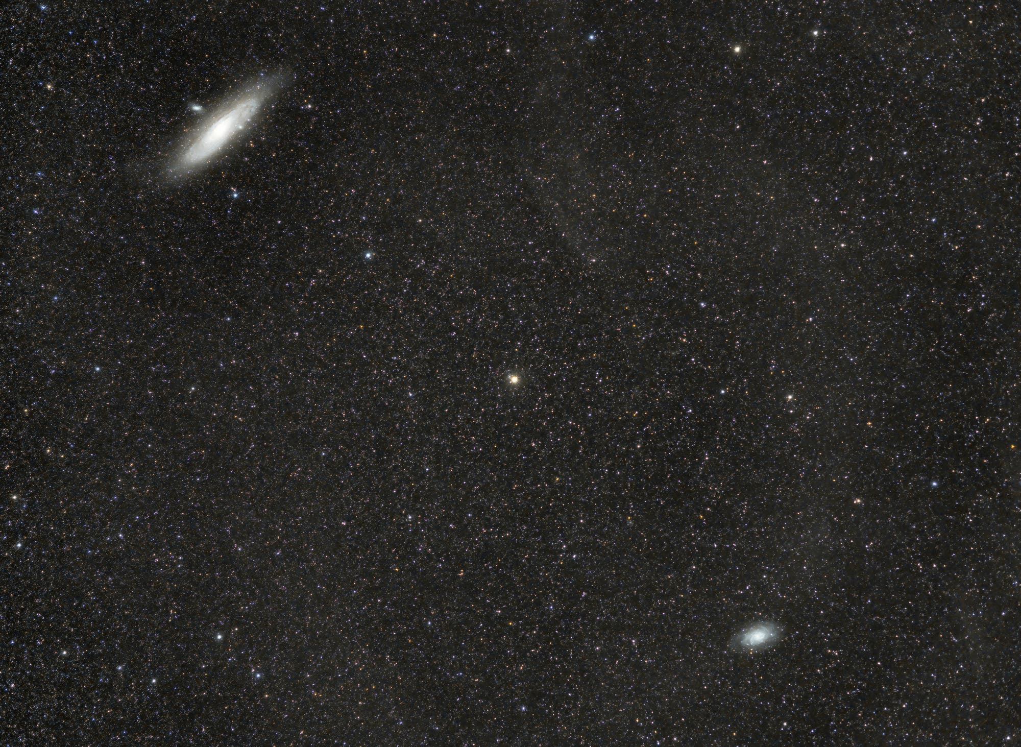 M31 Andromedagalaxie und M33 Dreiecksgalaxie