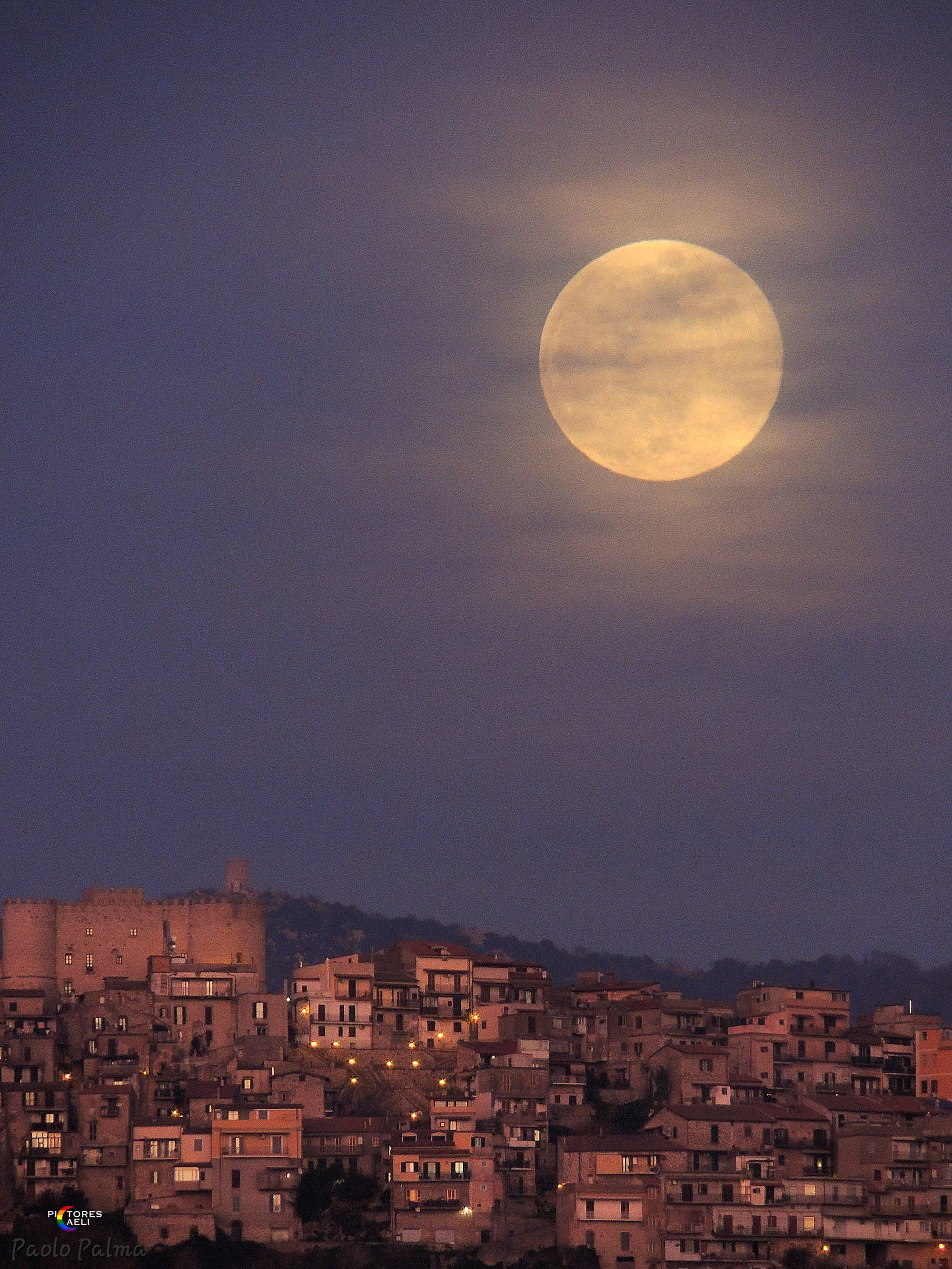Full Moon above Sant'Angelo Romano 