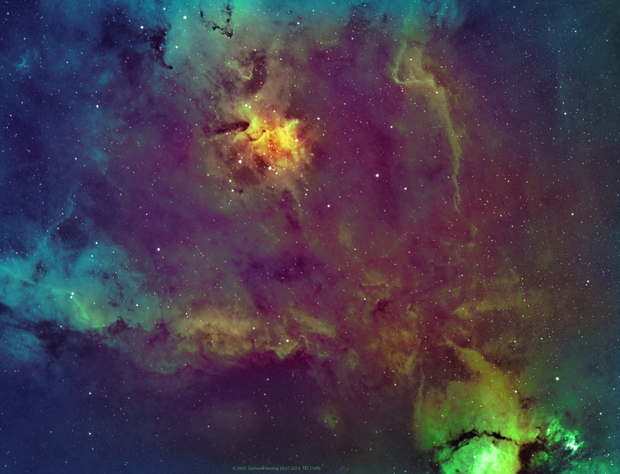 IC 1805 Hubble