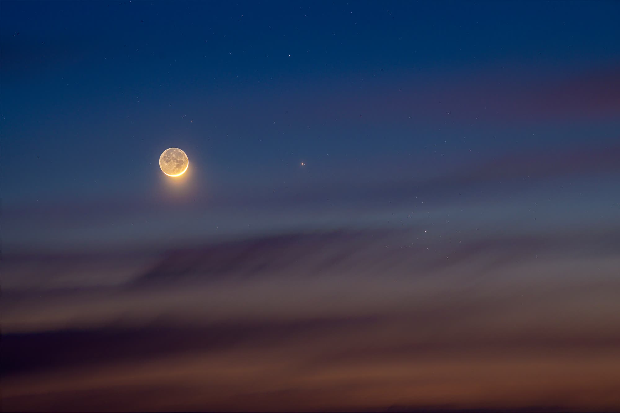 Moon, Mercury &  Pleiades