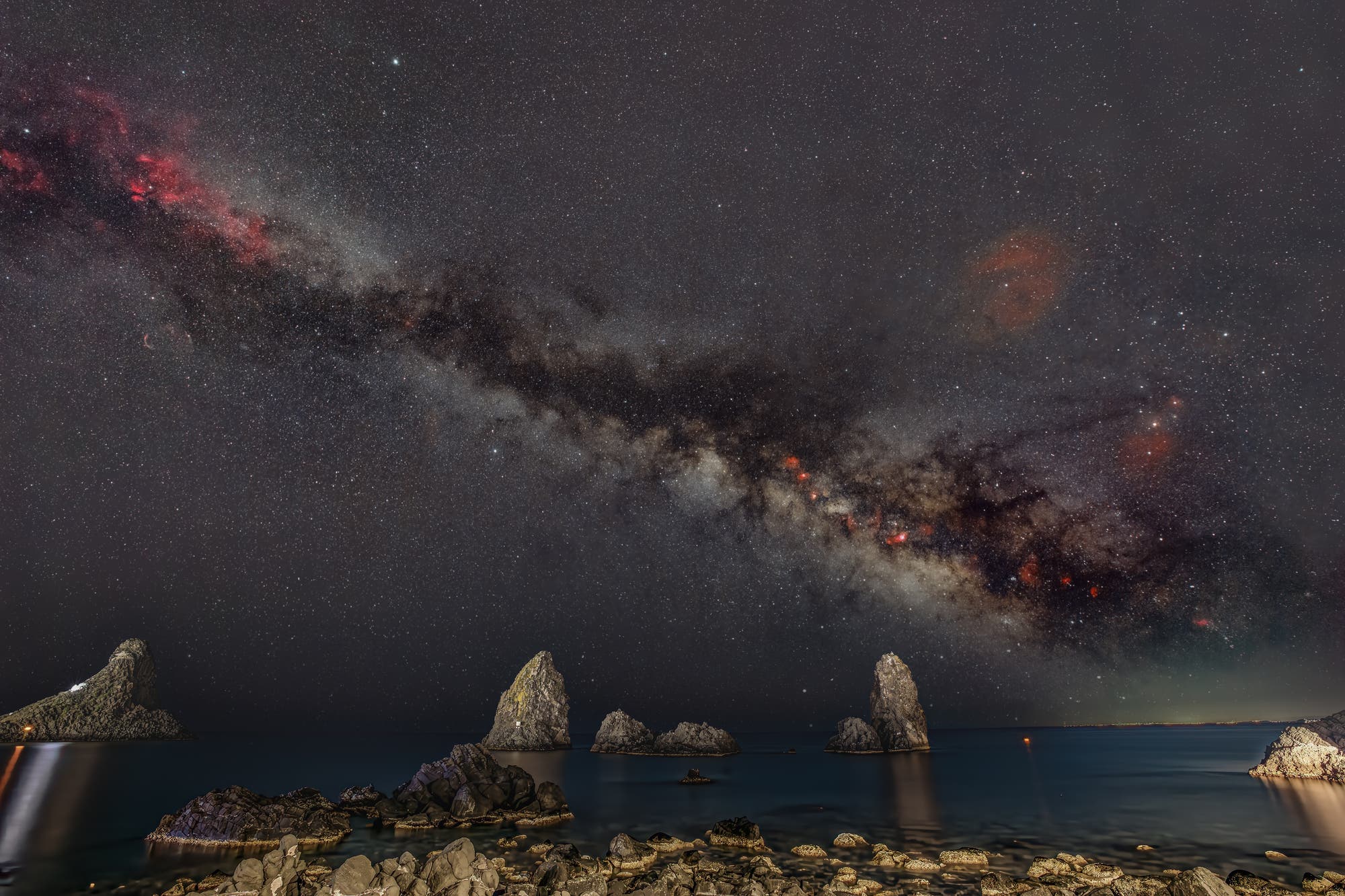 A wide angle milky way