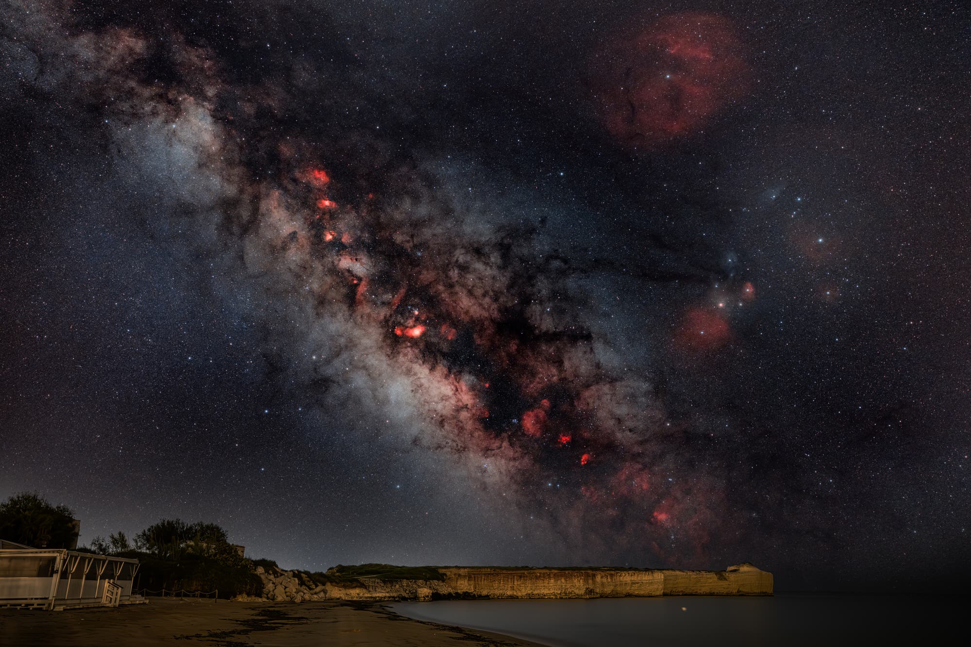 The summer milky way rise