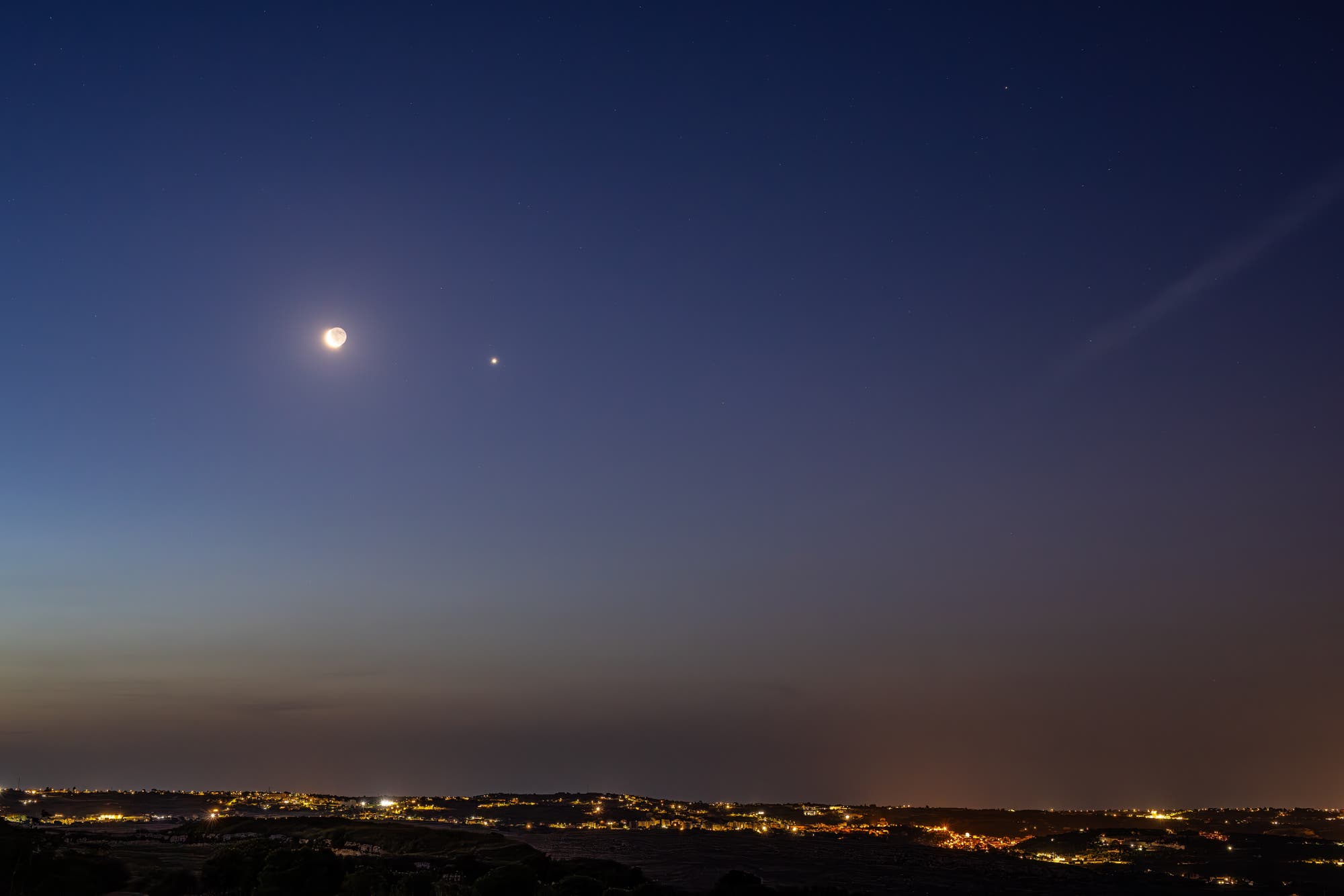 Conjunction at dawn
