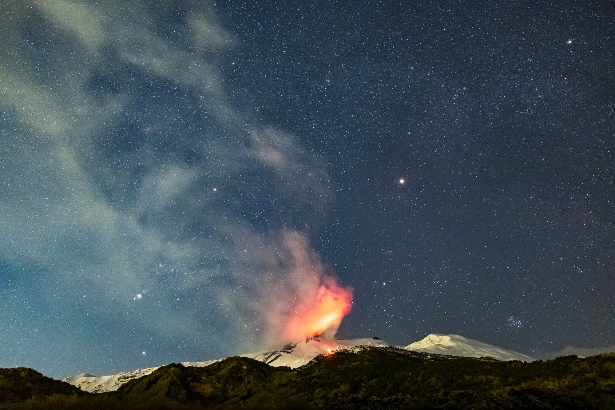 Mout Etna by nightfall