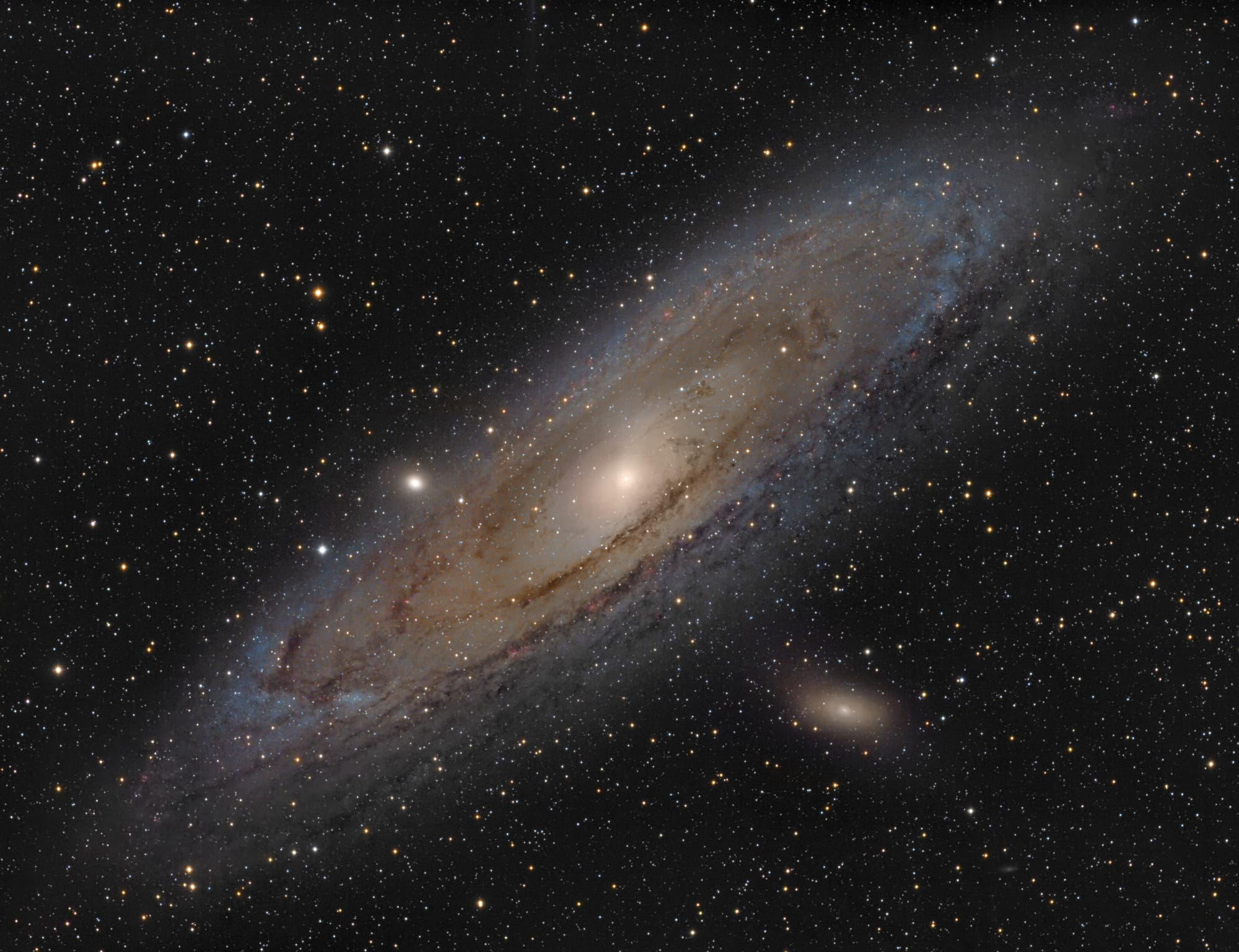 Andromeda Galaxie - H-Alpha-LRGB