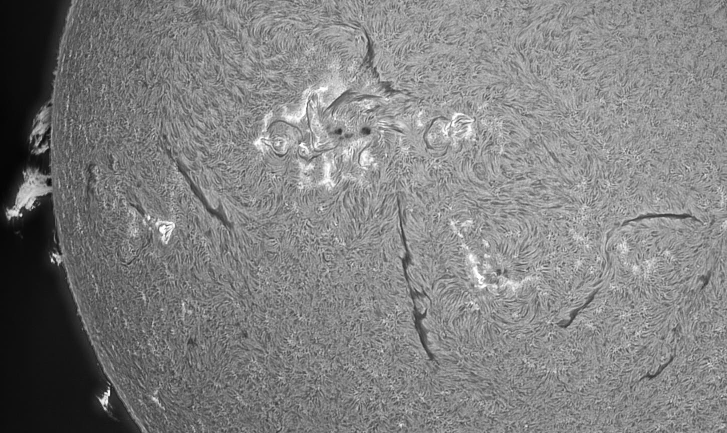 H-Alpha-Sonne Ende Mai 2025
