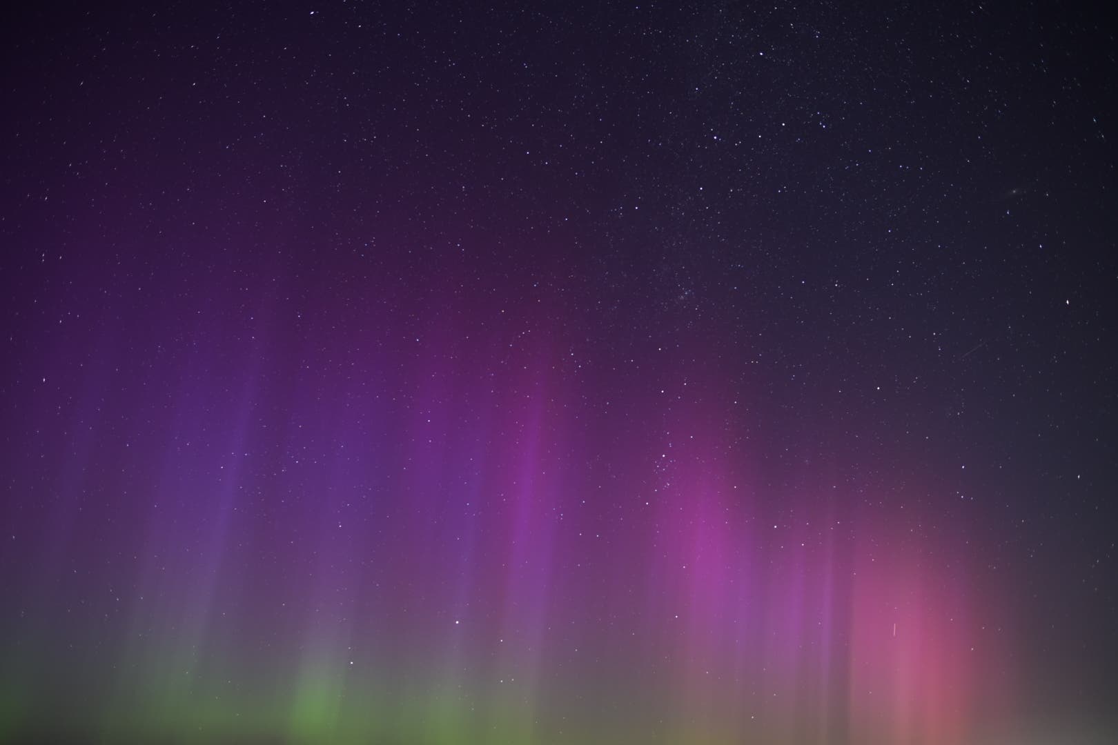 Polarlichter an der Nordseeküste im August 2024