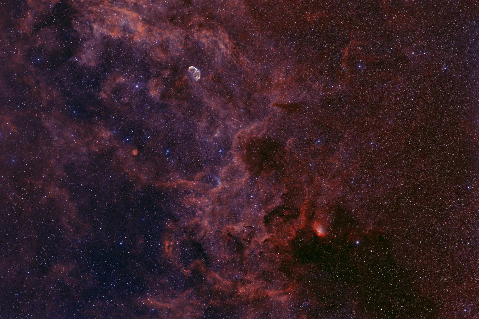 NGC 6888, WR 134, Sh2-101 and Friends @ DSLR HOO 