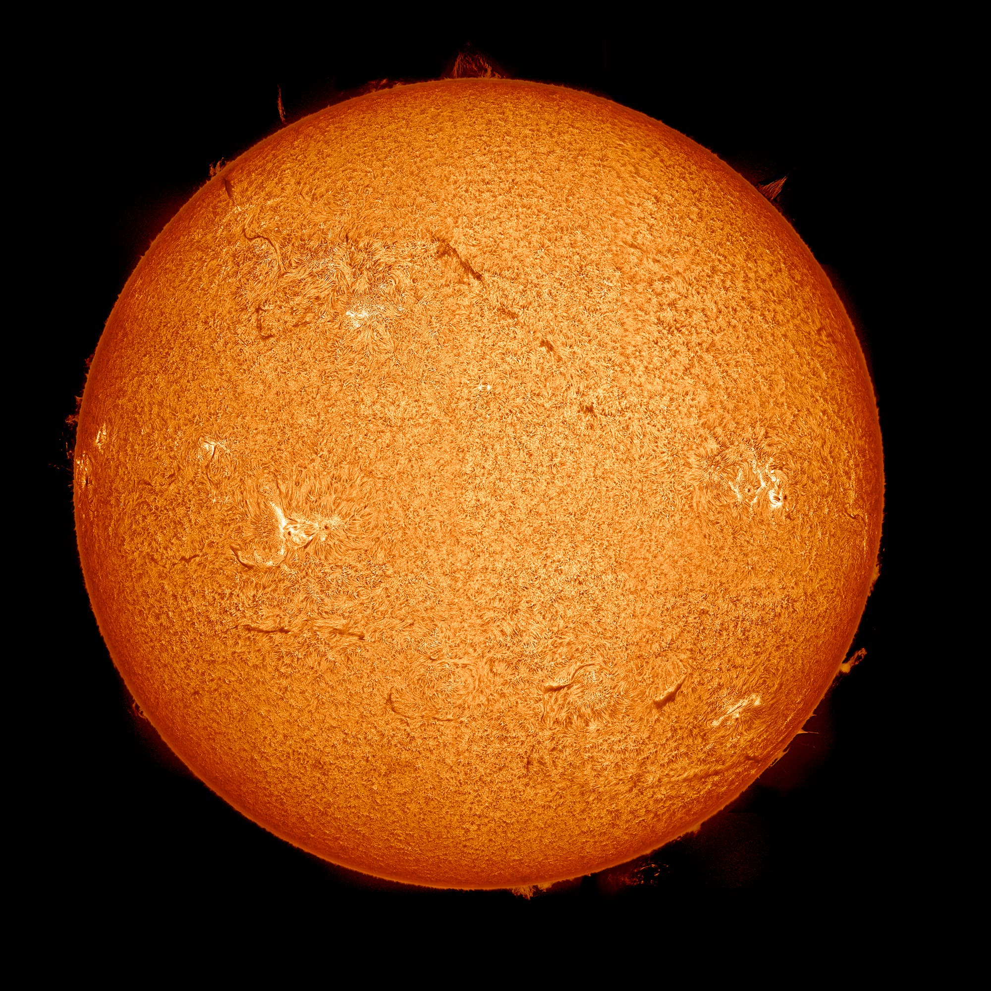 Sonne im H-alpha-Licht am 28.4.2012