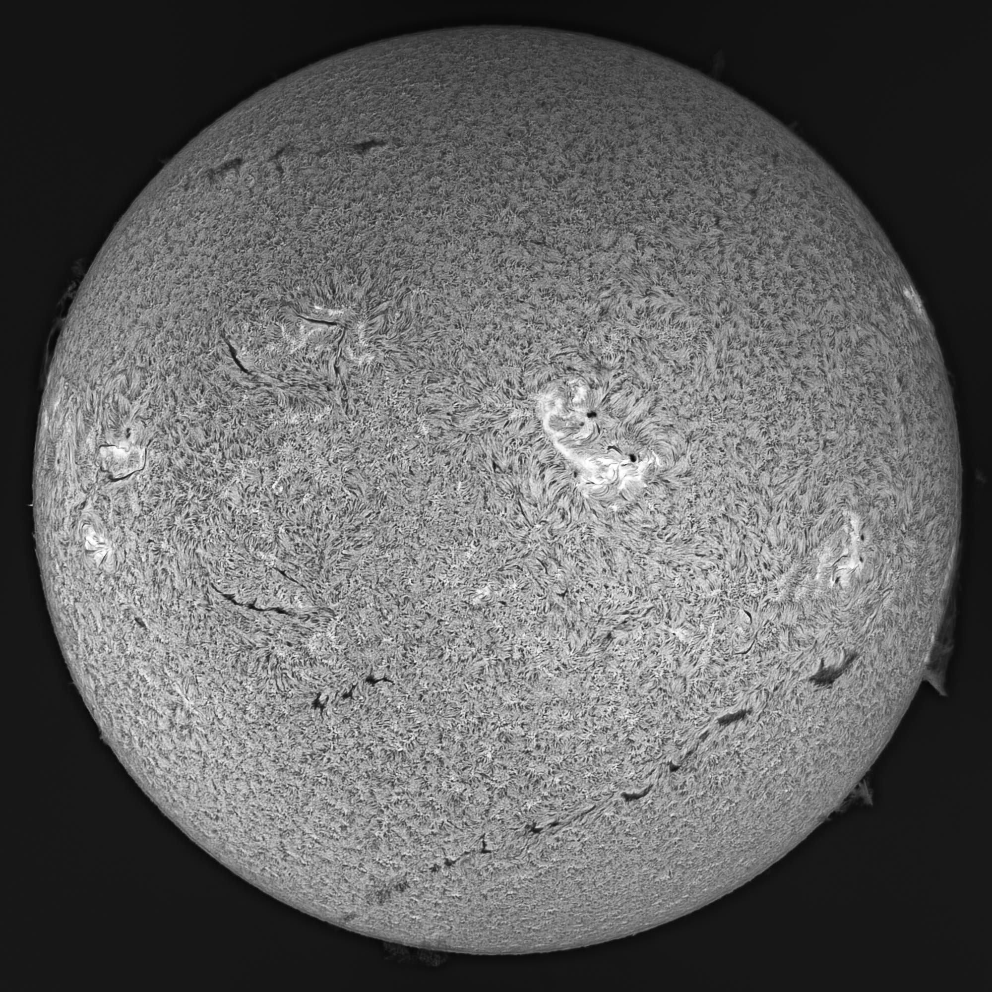 H-alpha-Sonne am 6. August 2025