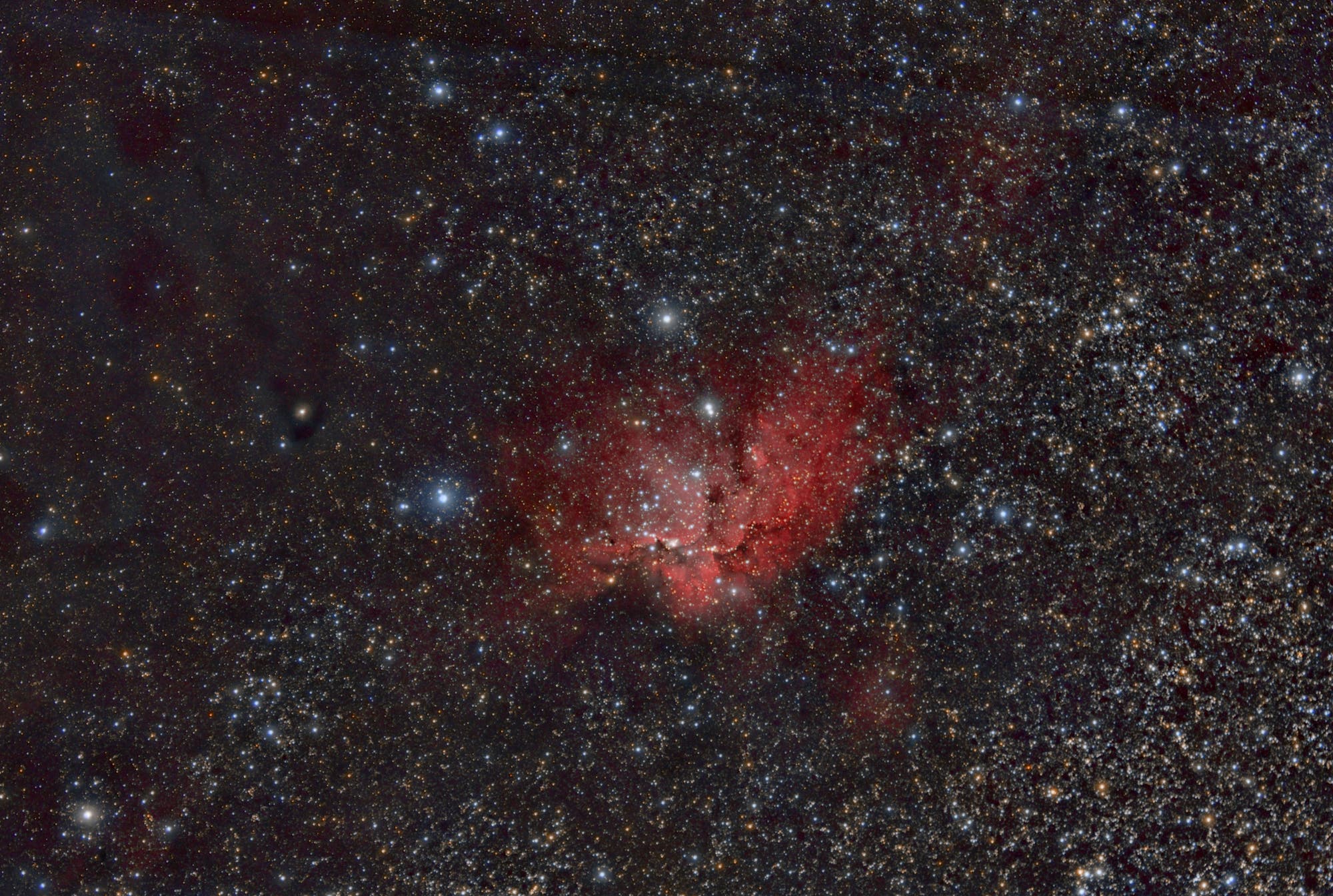 NGC 7380 H-Alpha-RGB
