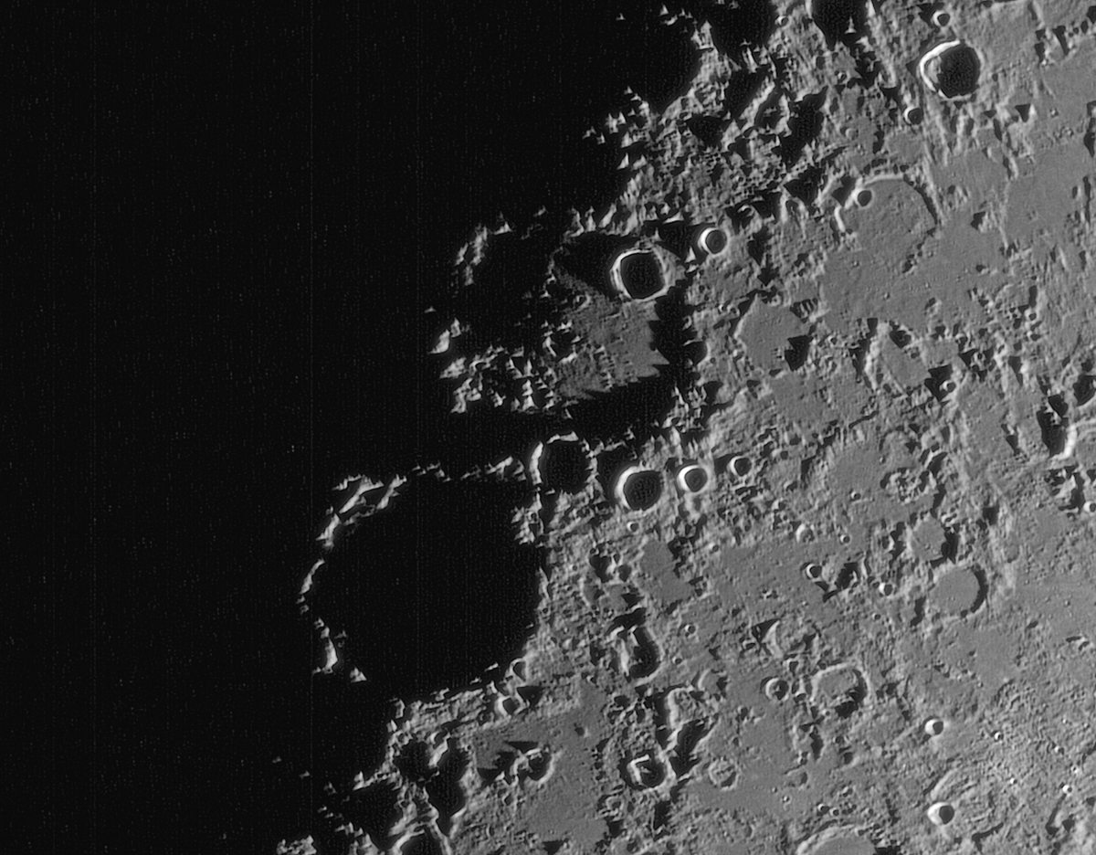 Mondkrater Hipparchus am 3. April 2017