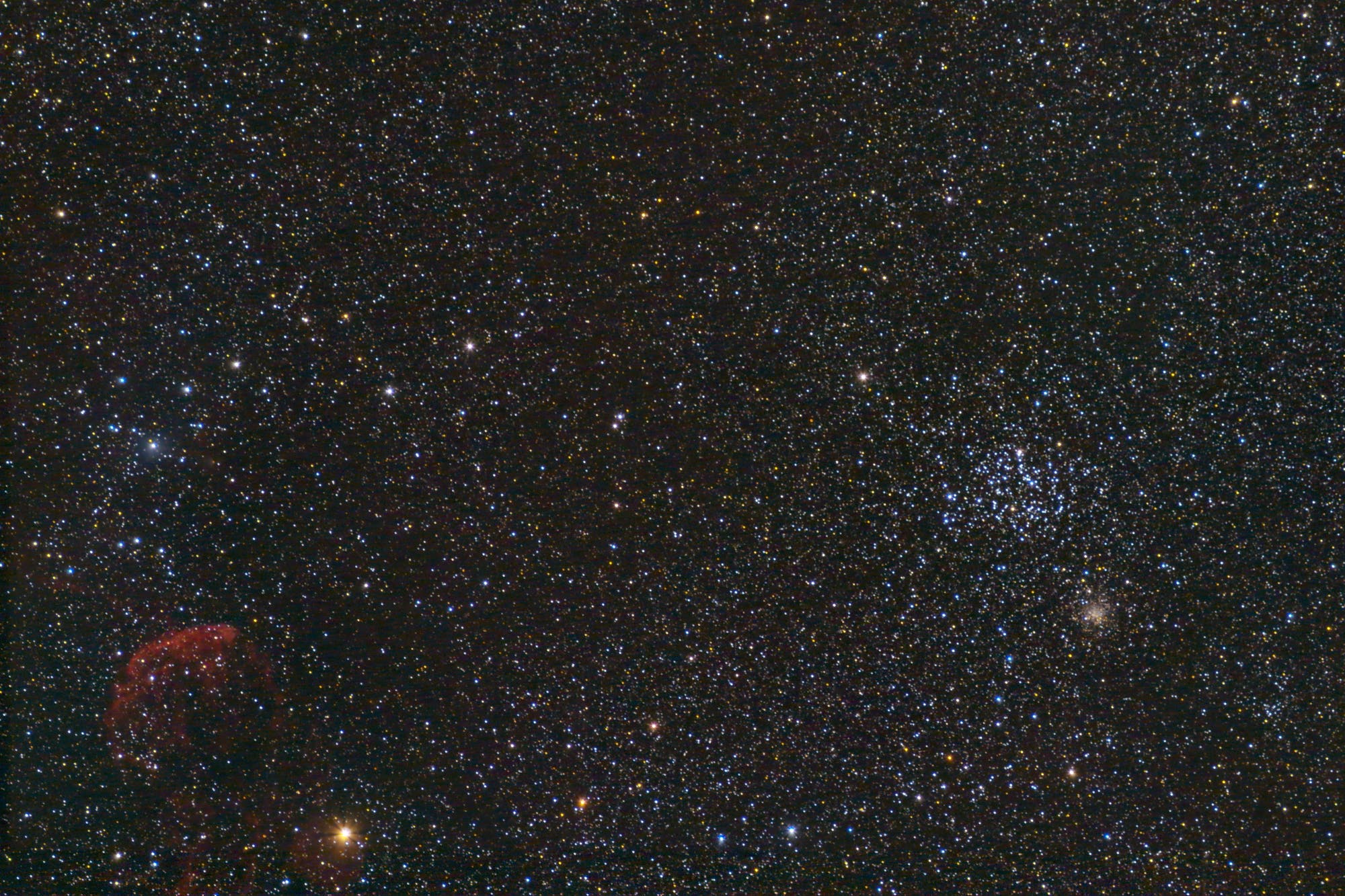 Am Fuß des Zwillings: IC 443, Messier 35 und NGC 2158