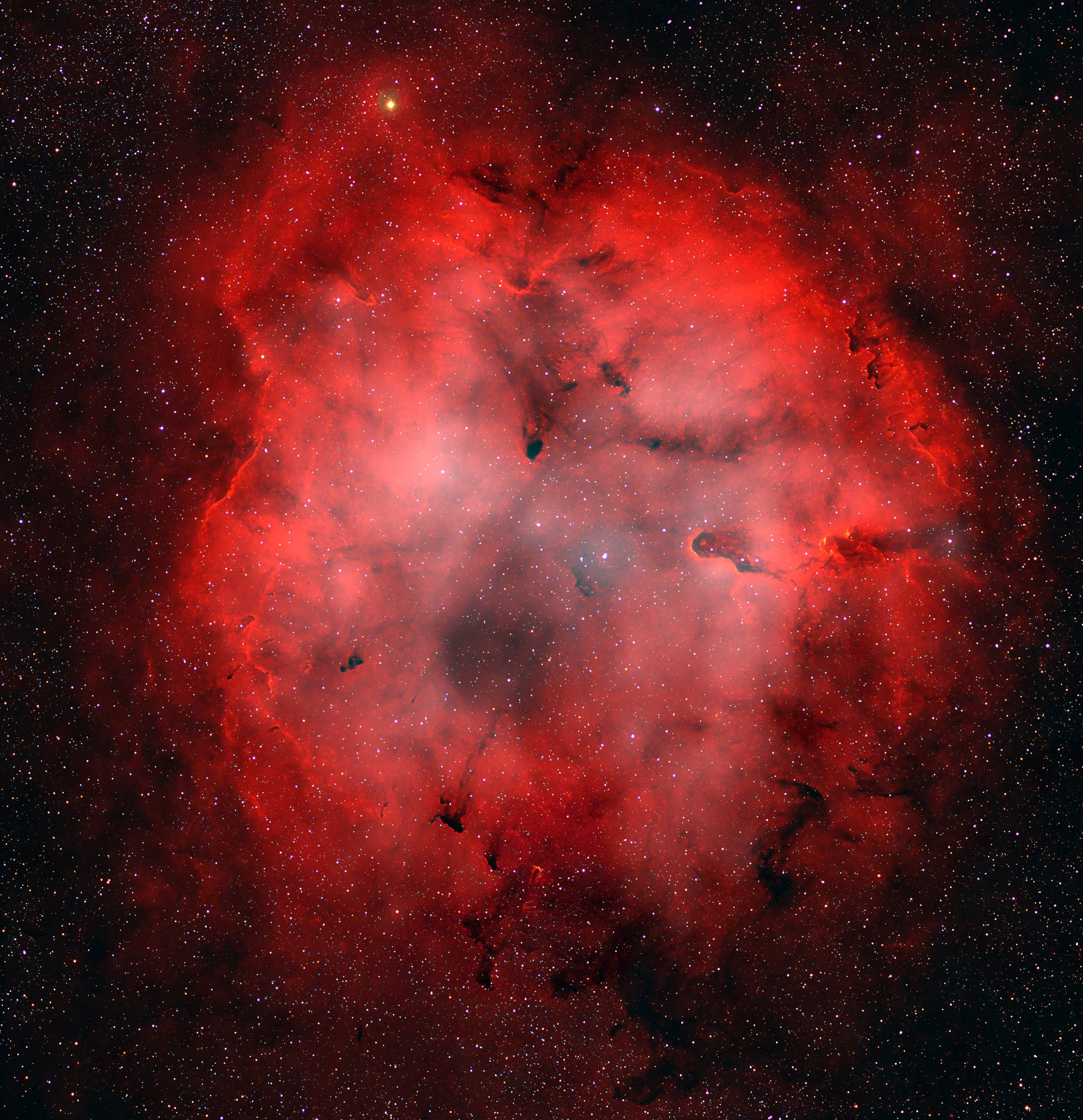 IC 1396, offener Sternhaufen mit Emissionsnebel