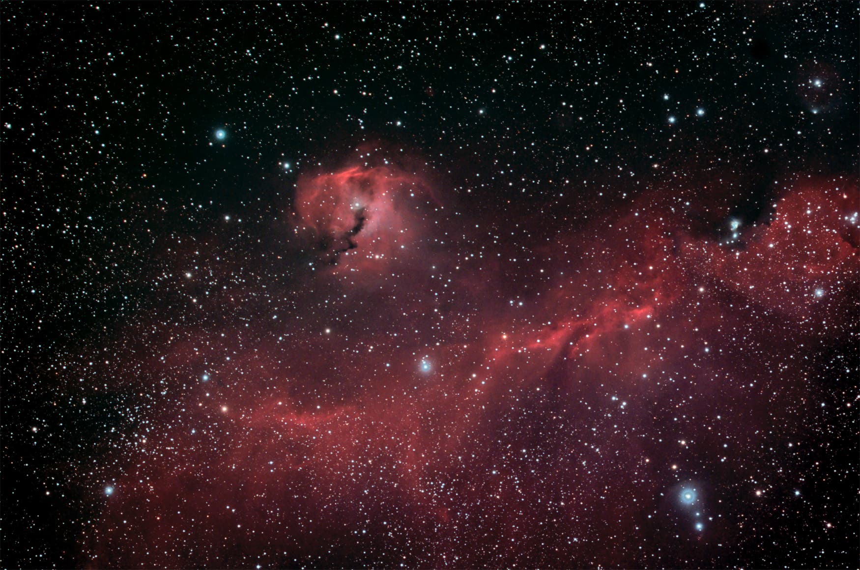 Der "Seagull"-Nebelkomplex mit IC 2177