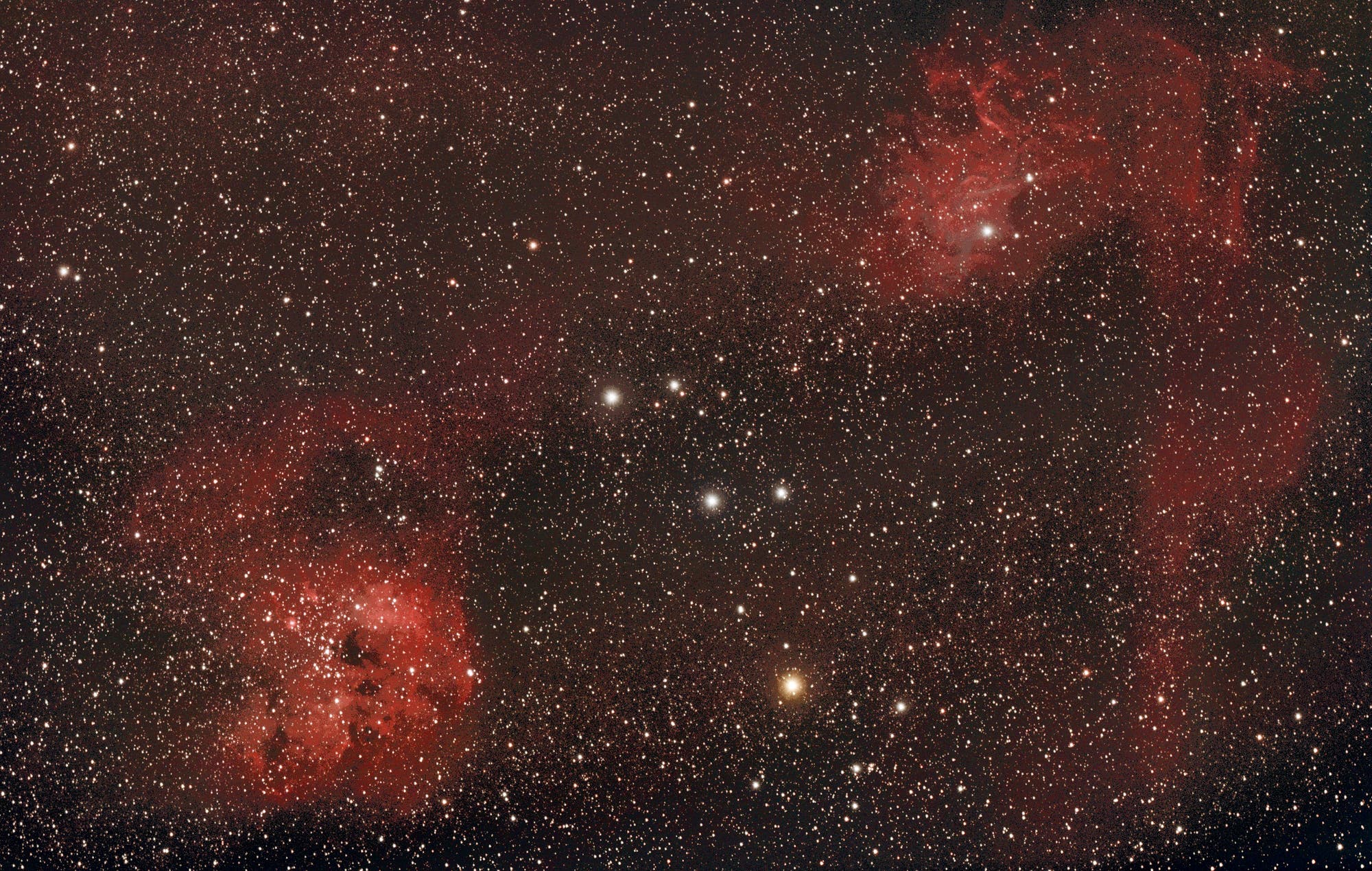H II-Regionen IC 410 und IC 405 im Sternbild Fuhrmann (Auriga)