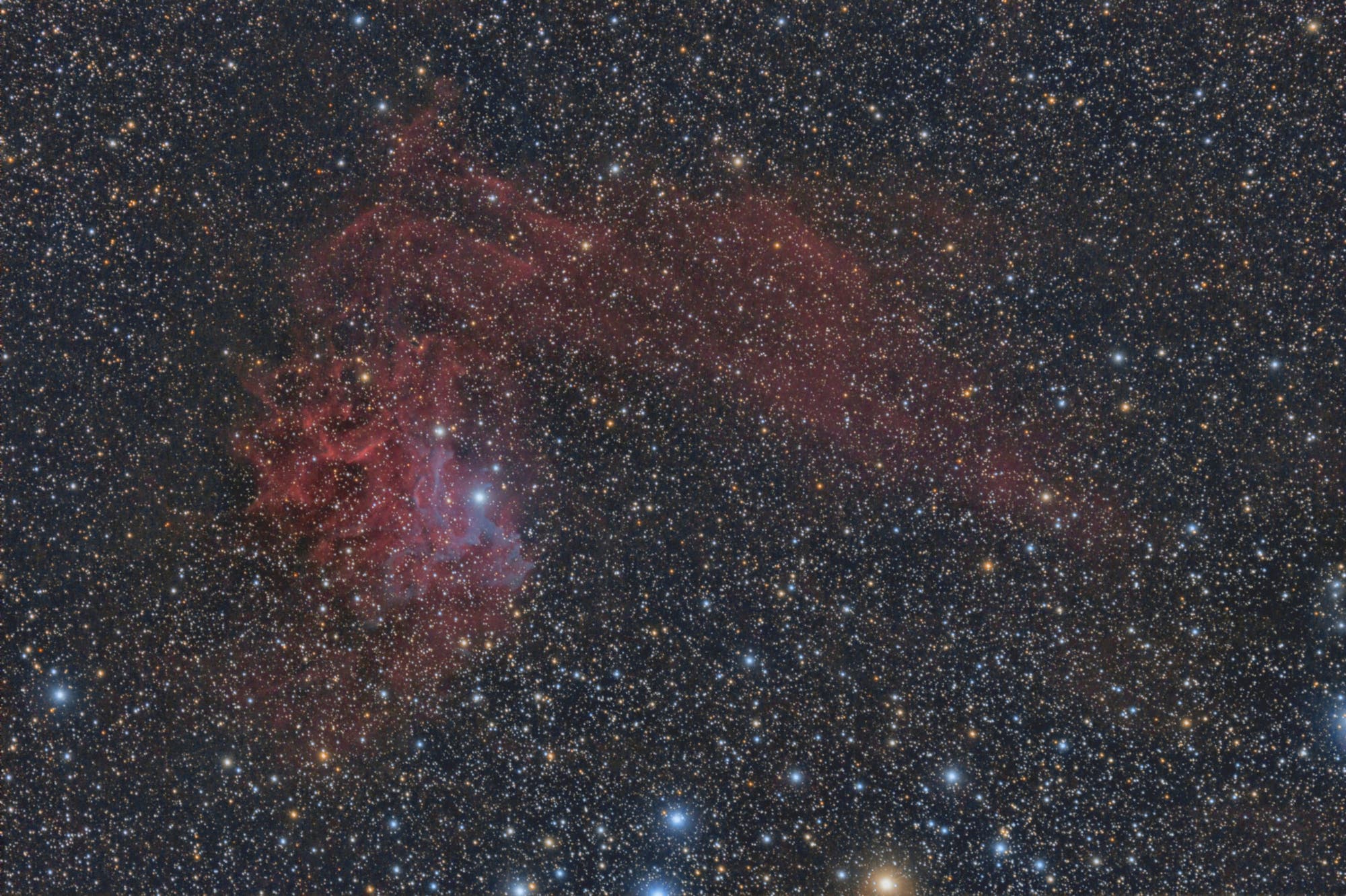 Flaming Star IC 405