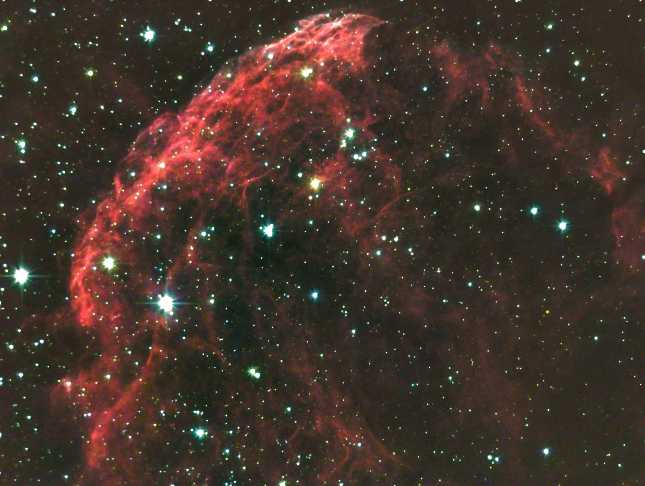 Detail in IC 443, »Quallen-Nebel« (Ostteil)