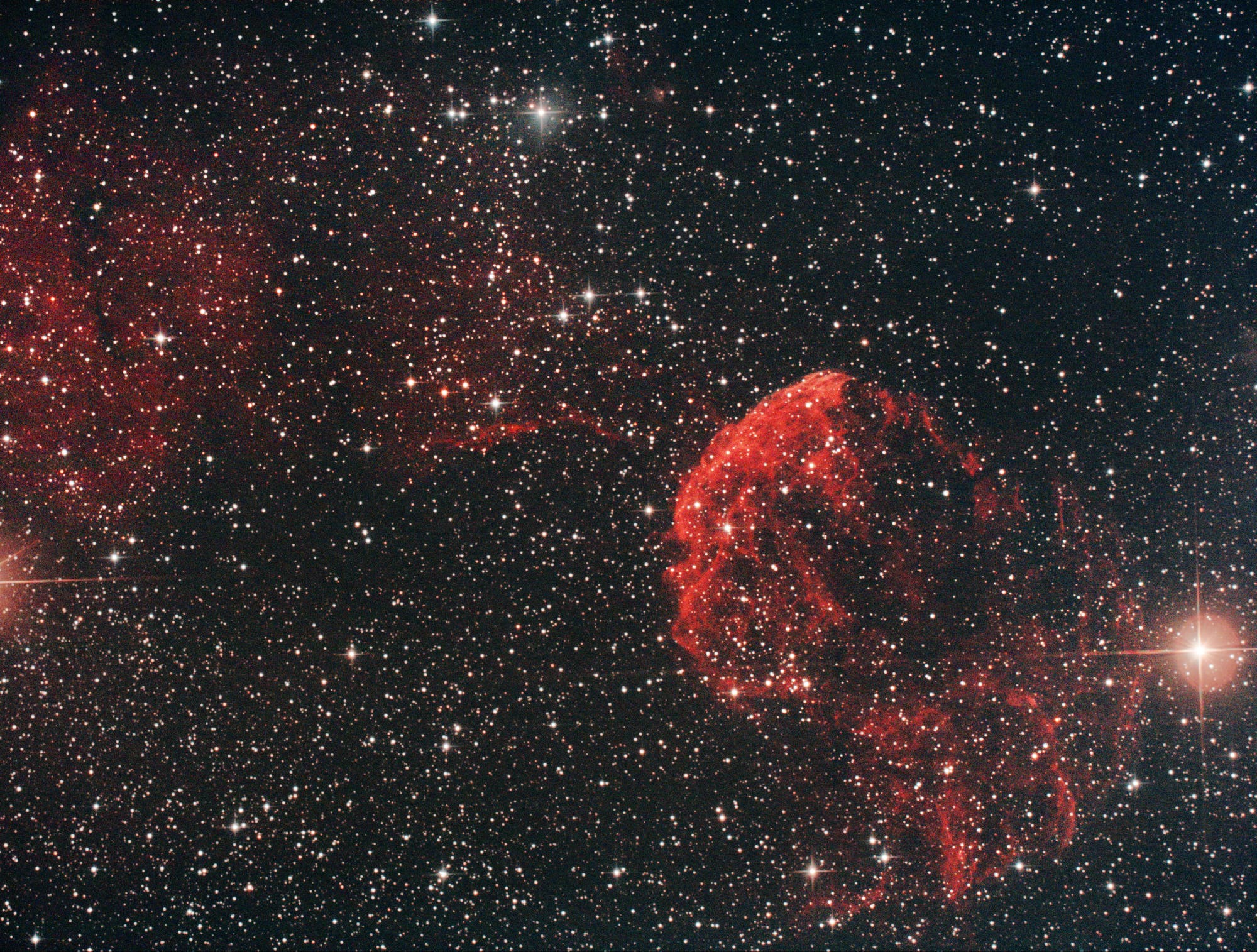 Supernovaüberrest IC 443 im Sternbild Zwillinge (Gemini)