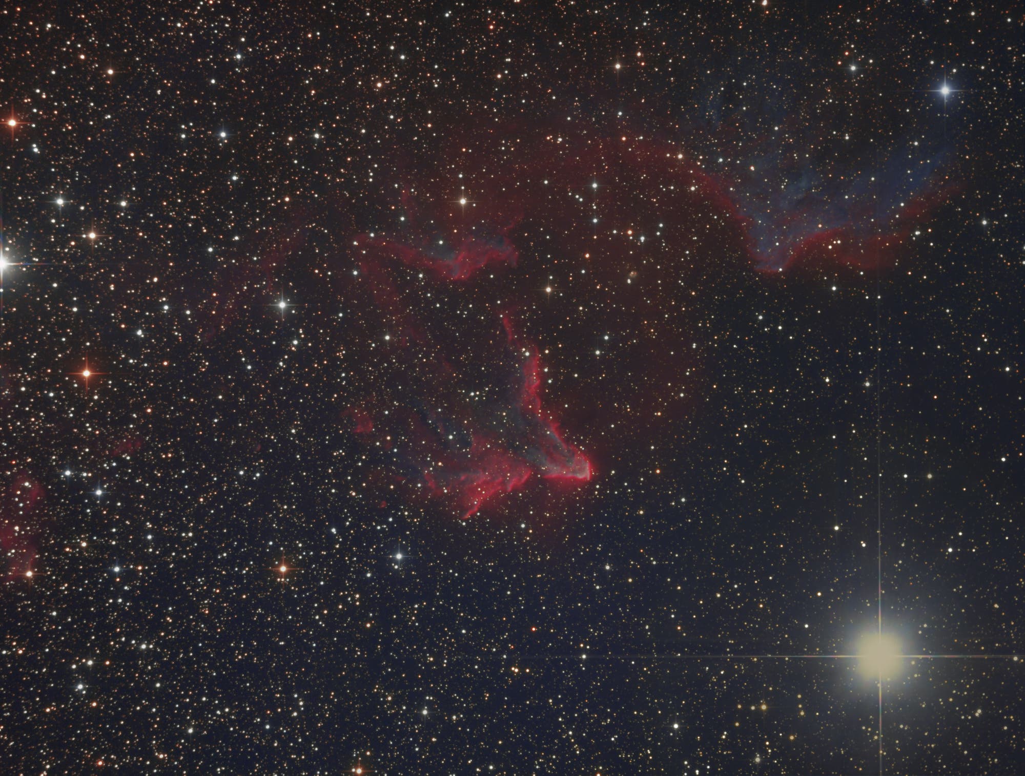 IC 63 nahe Gamma Cassiopeiae