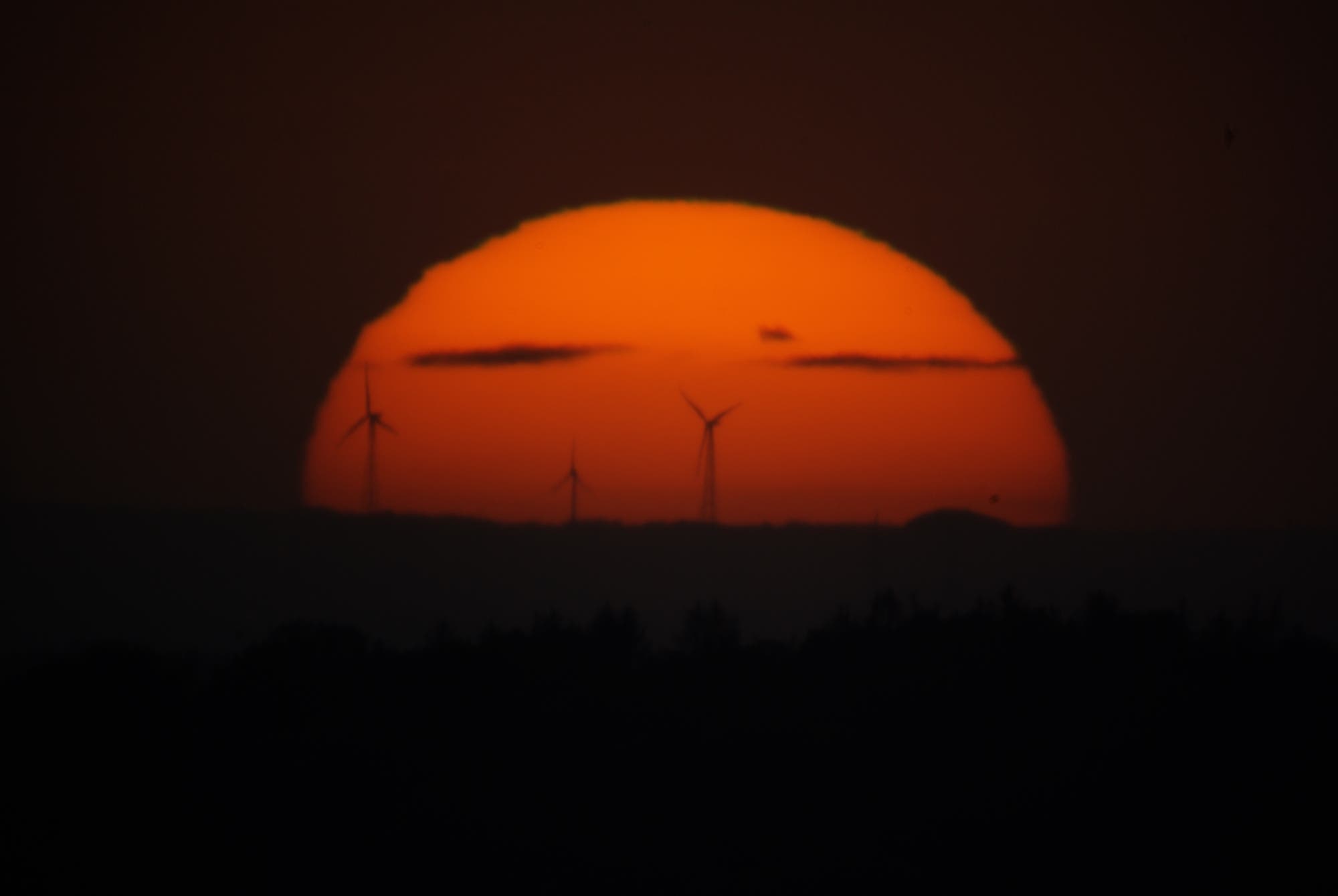 Sonnenuntergang von der Sternwarte Remscheid